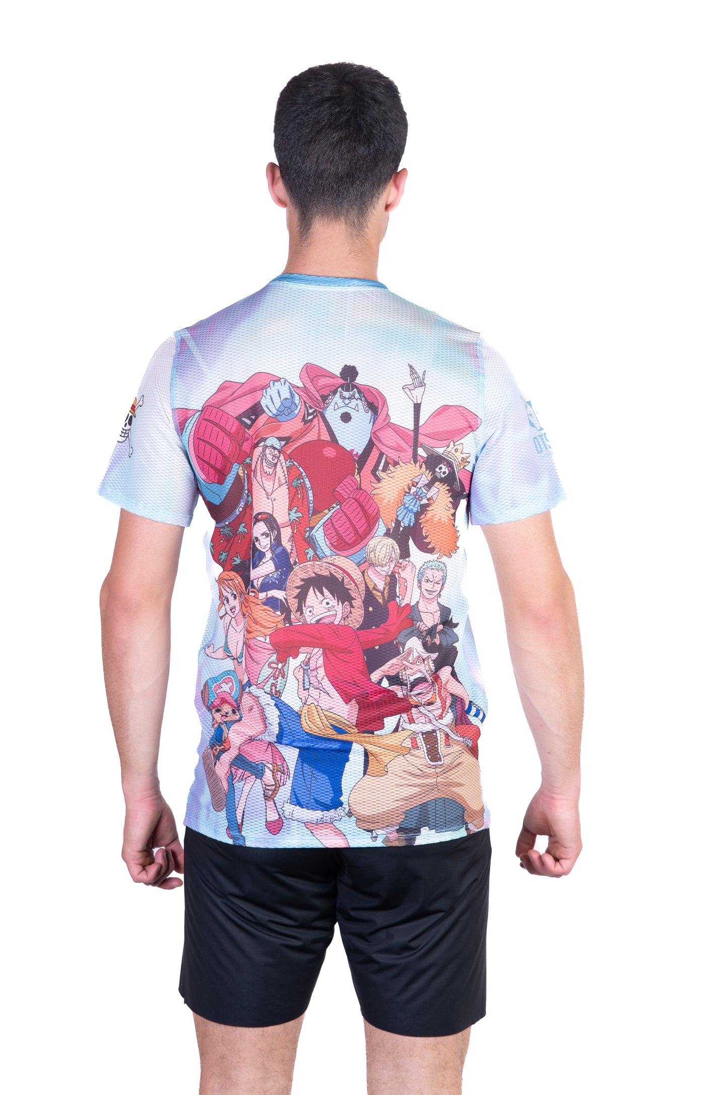 Men's short-sleeve shirt - One Piece Fishman Luffy and the crew green