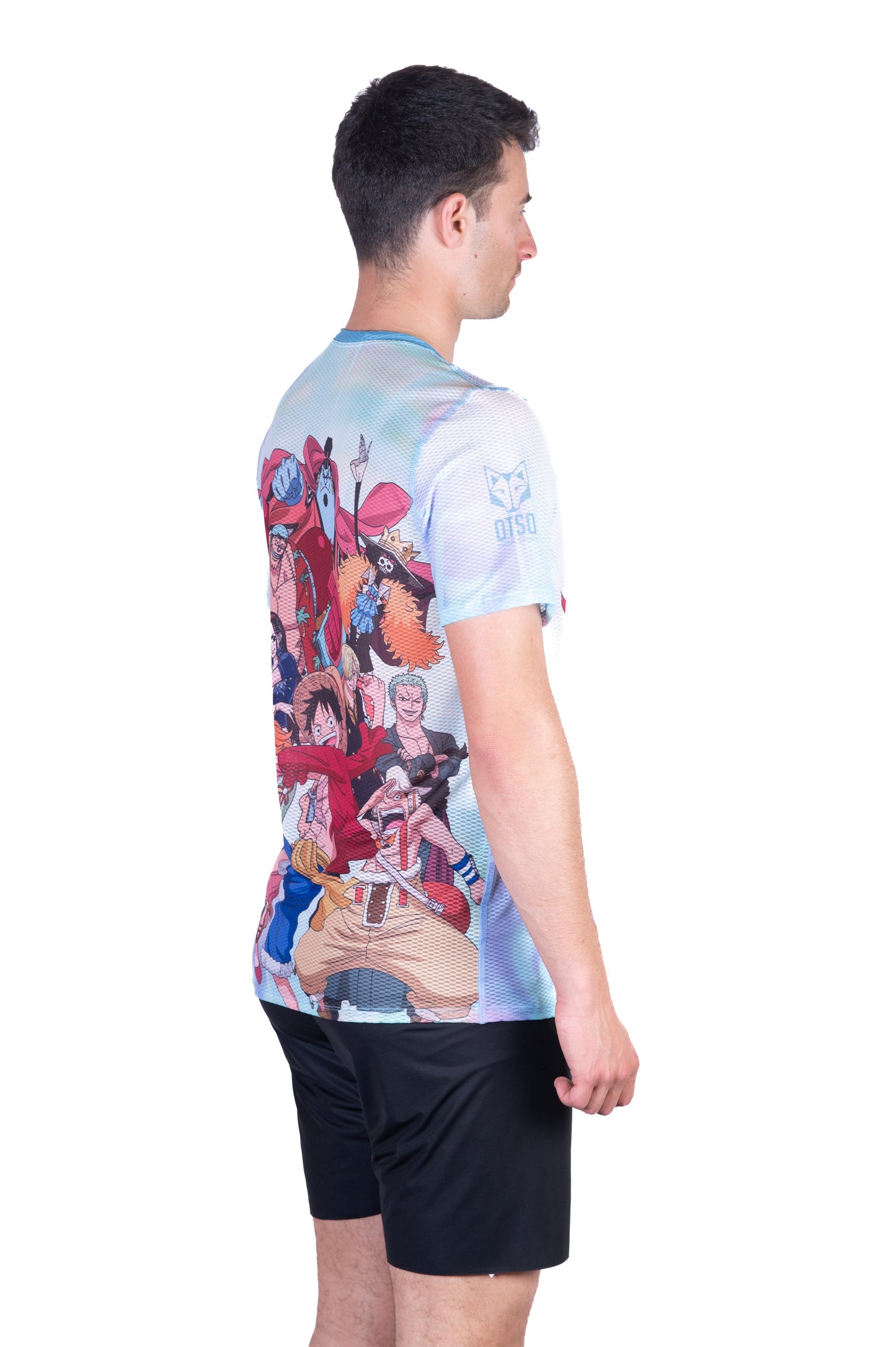 Men's short-sleeve shirt - One Piece Fishman Luffy and the crew green