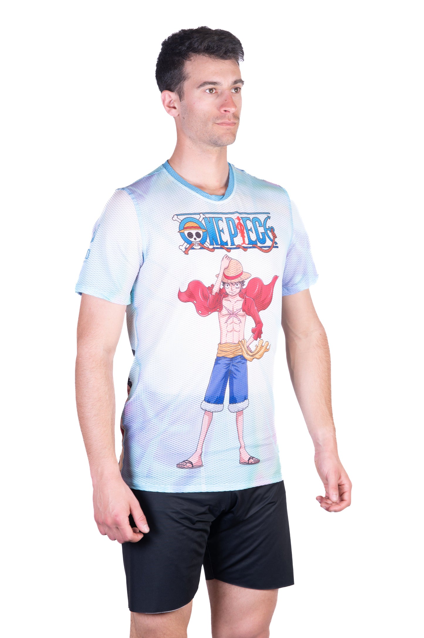 Men's short-sleeve shirt - One Piece Fishman Luffy and the crew green