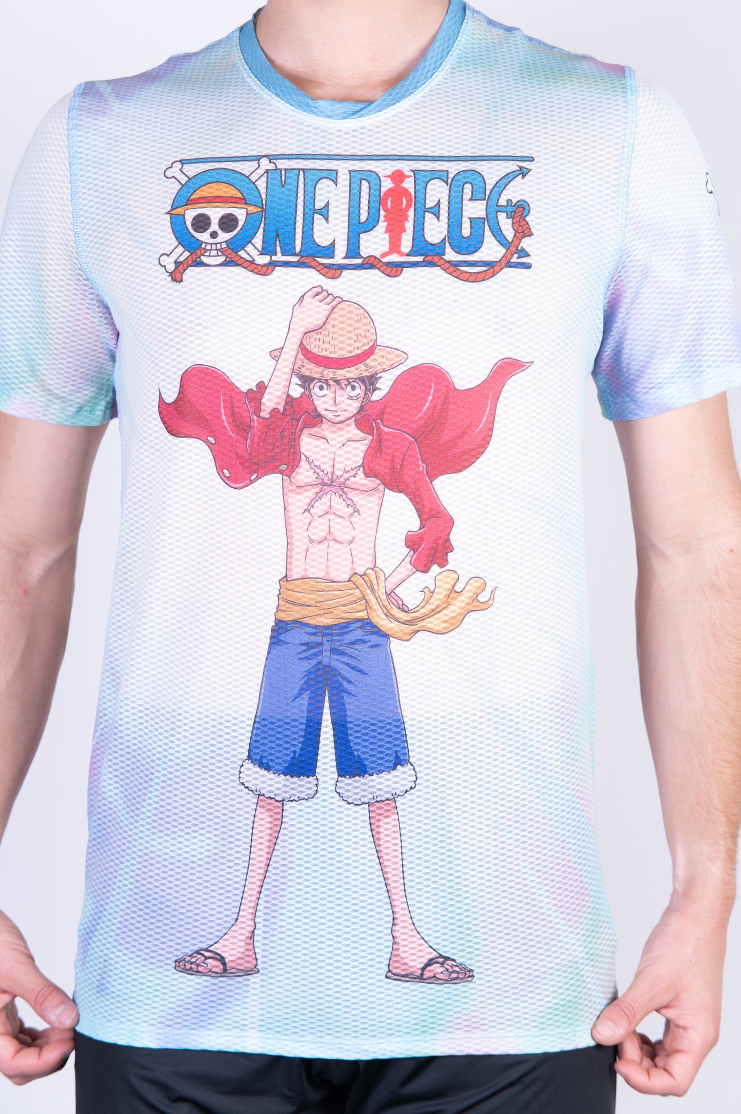 Men's short-sleeve shirt - One Piece Fishman Luffy and the crew green