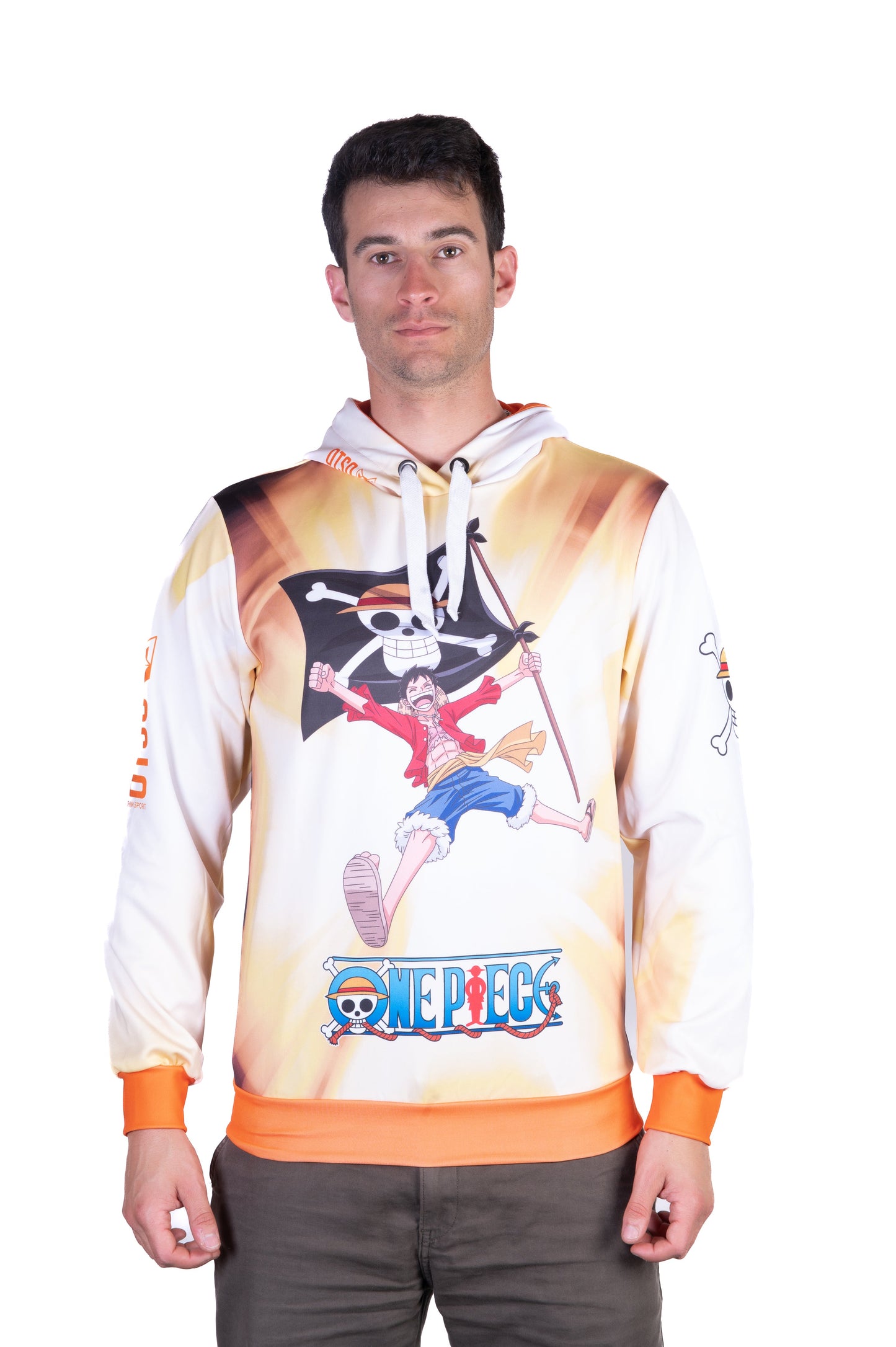 Sweatshirt mit Kapuze - Einteiliges Fischerstrohhut-Team Gelb