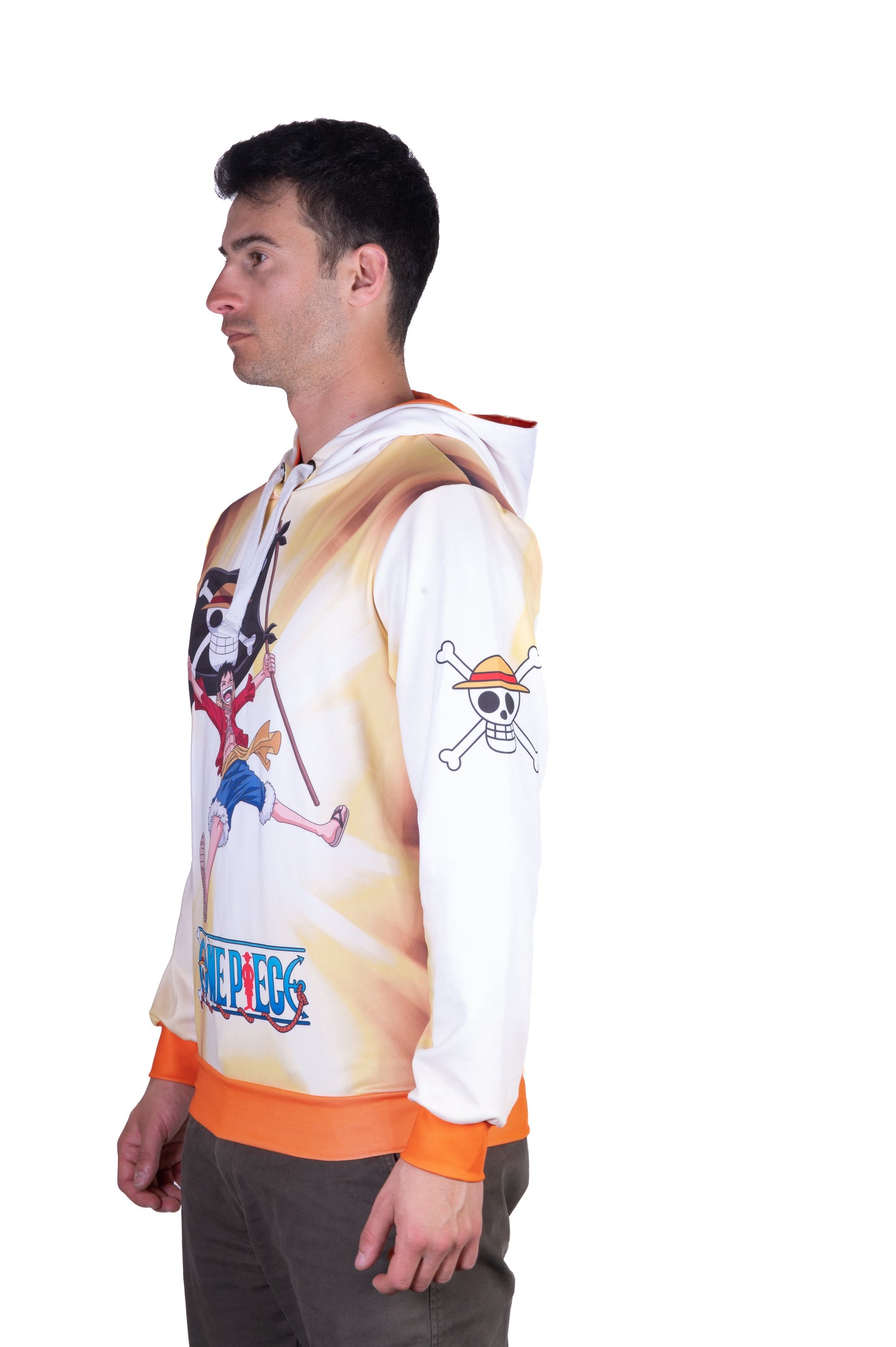 Sweatshirt mit Kapuze - Einteiliges Fischerstrohhut-Team Gelb