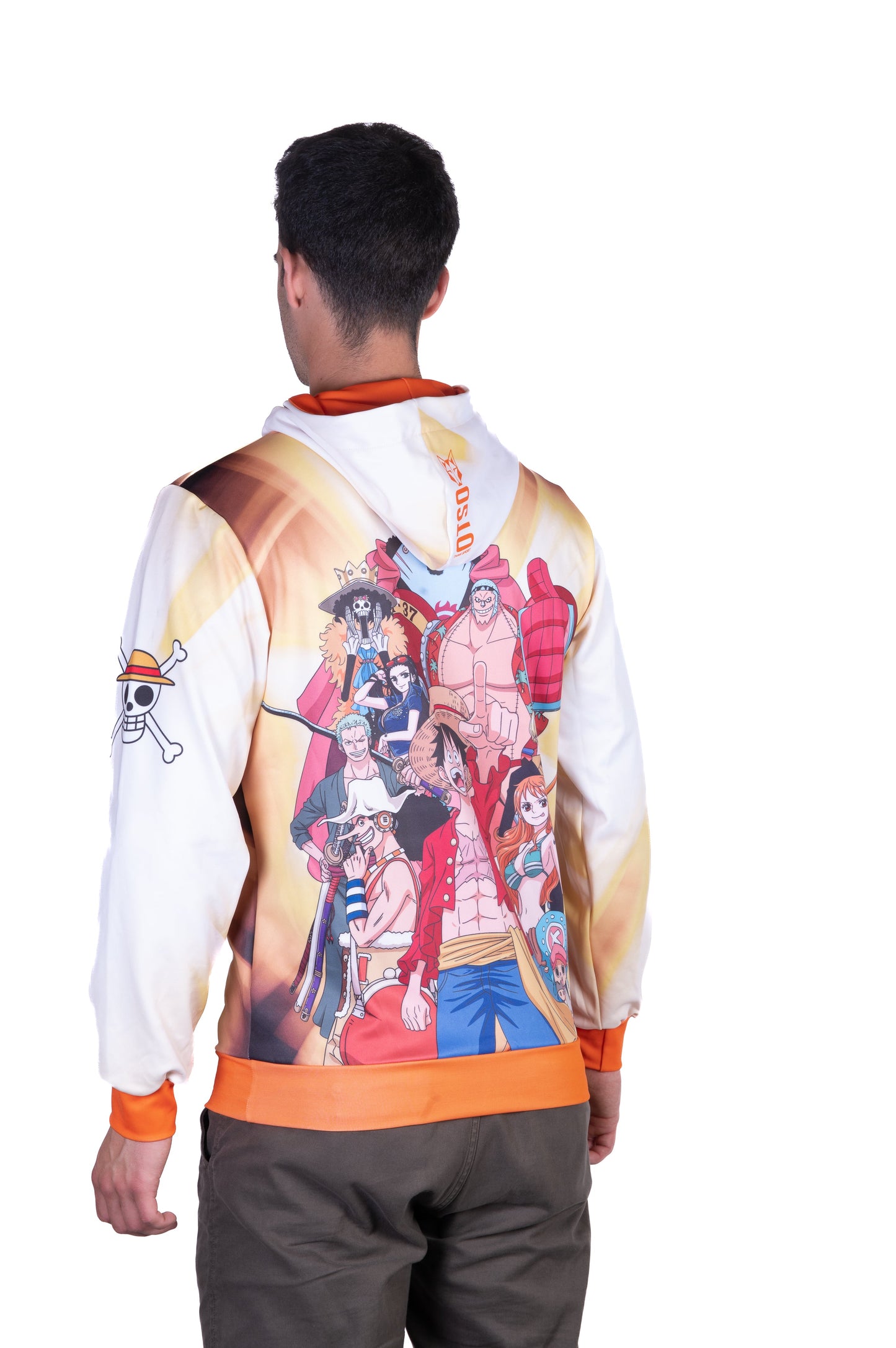 Sweatshirt mit Kapuze - Einteiliges Fischerstrohhut-Team Gelb