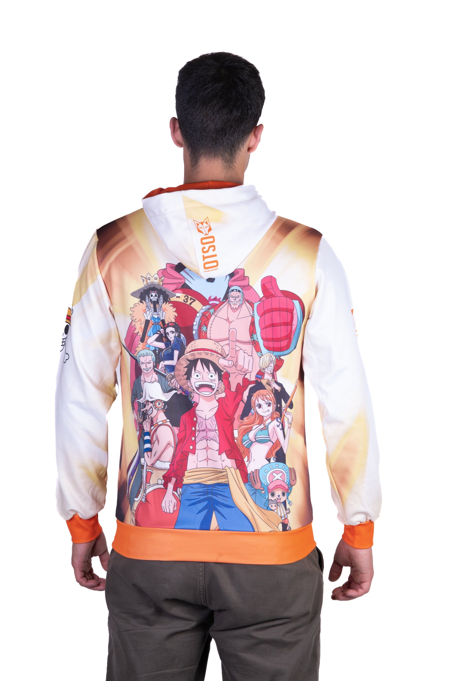 Sweatshirt mit Kapuze - Einteiliges Fischerstrohhut-Team Gelb