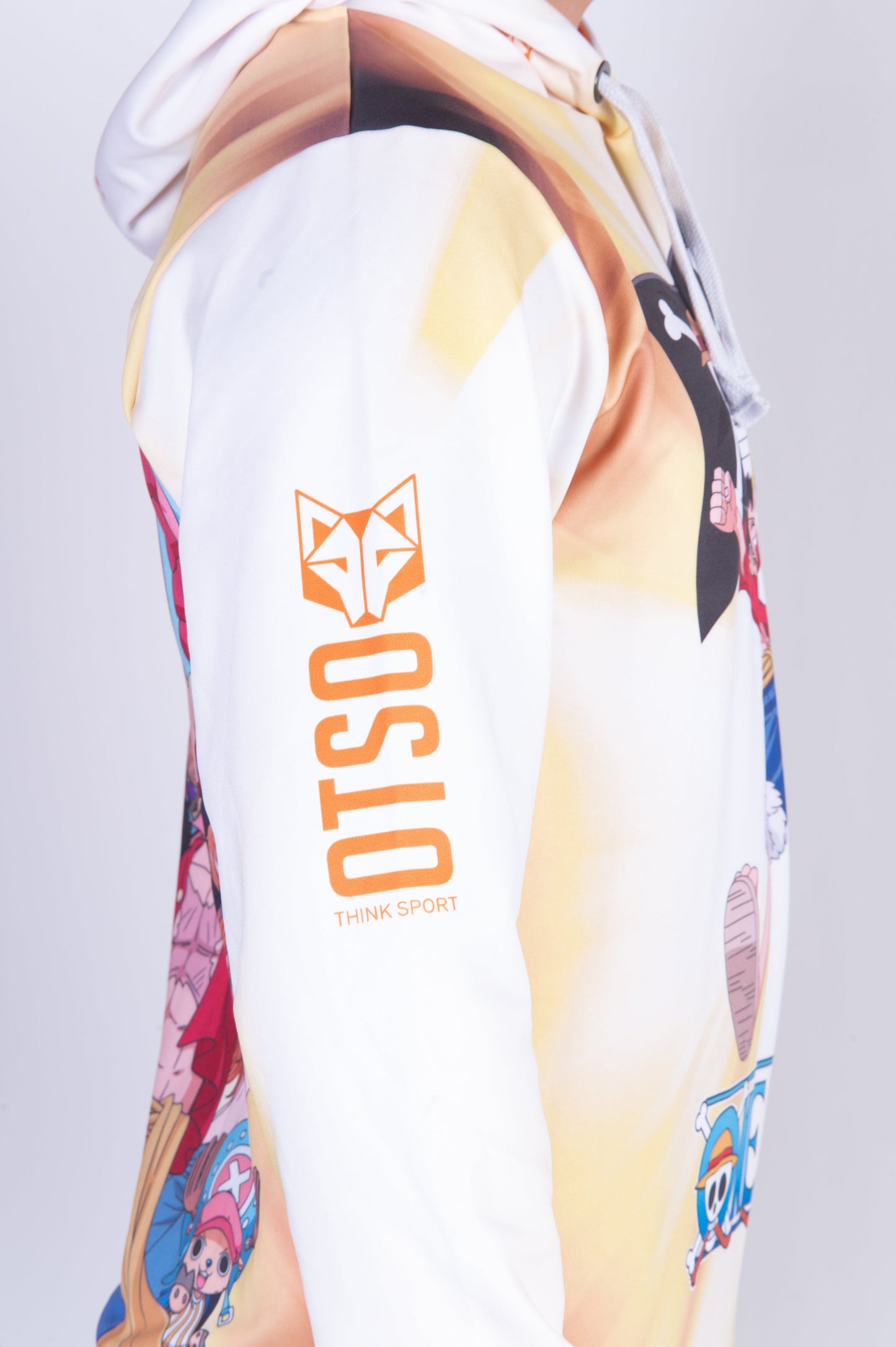 Sweatshirt mit Kapuze - Einteiliges Fischerstrohhut-Team Gelb