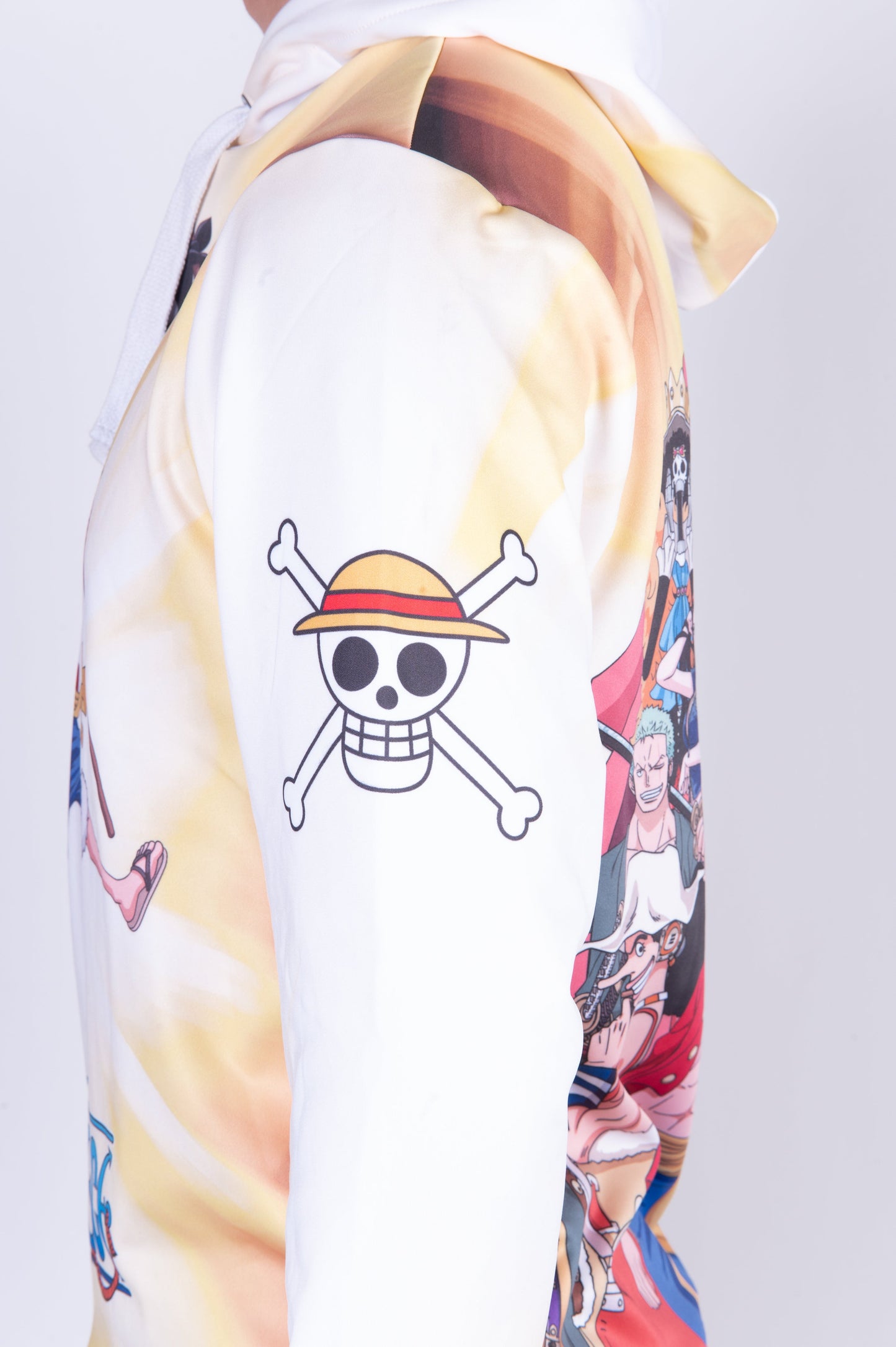 Sweatshirt mit Kapuze - Einteiliges Fischerstrohhut-Team Gelb