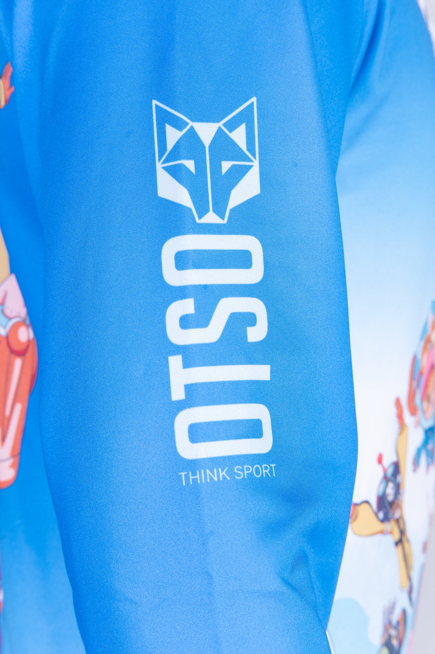 Sweatshirt mit Kapuze - Einteiler Eierkopf Luffy Strohhut Mannschaft Blau