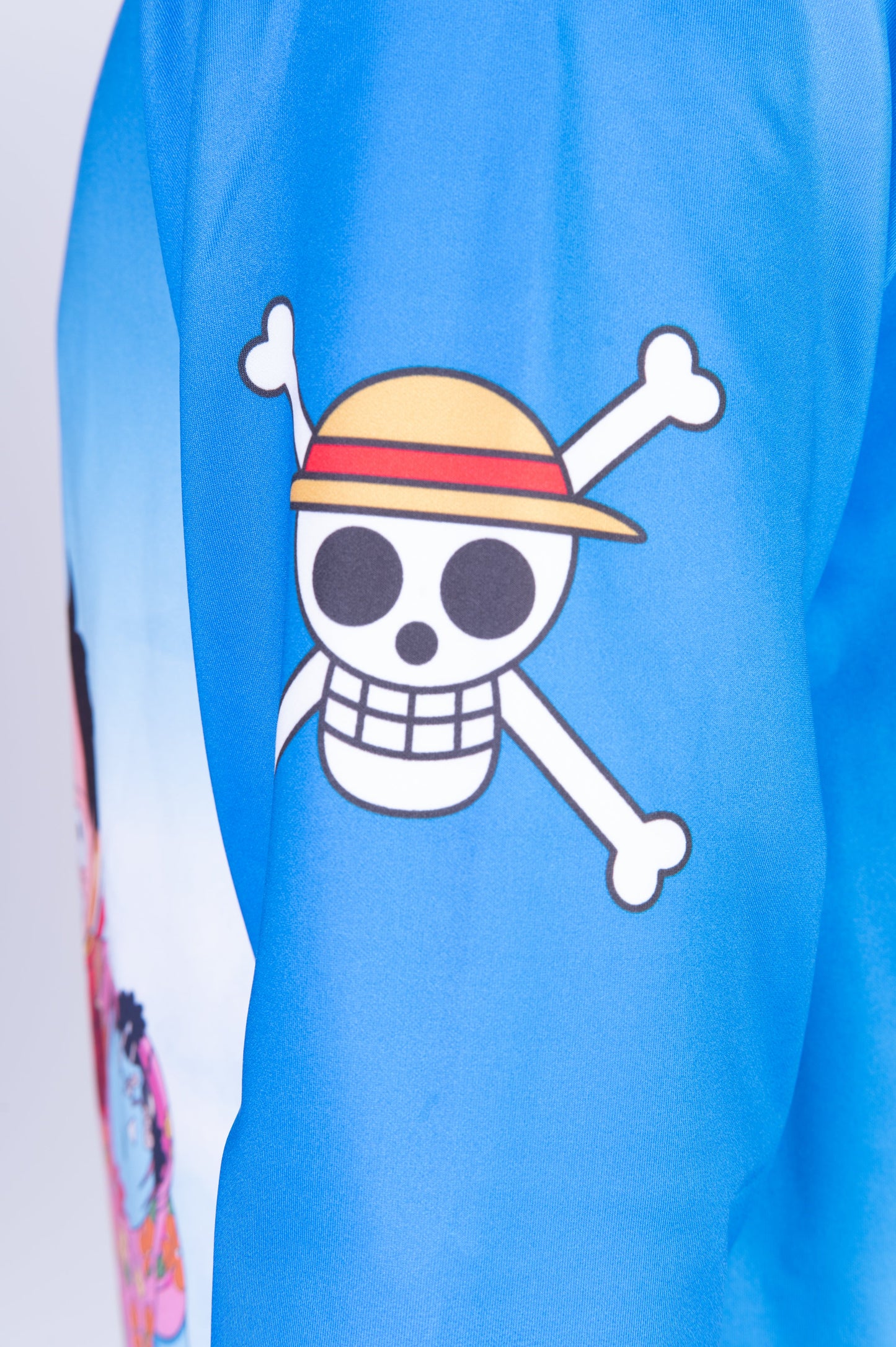Sweatshirt mit Kapuze - Einteiler Eierkopf Luffy Strohhut Mannschaft Blau