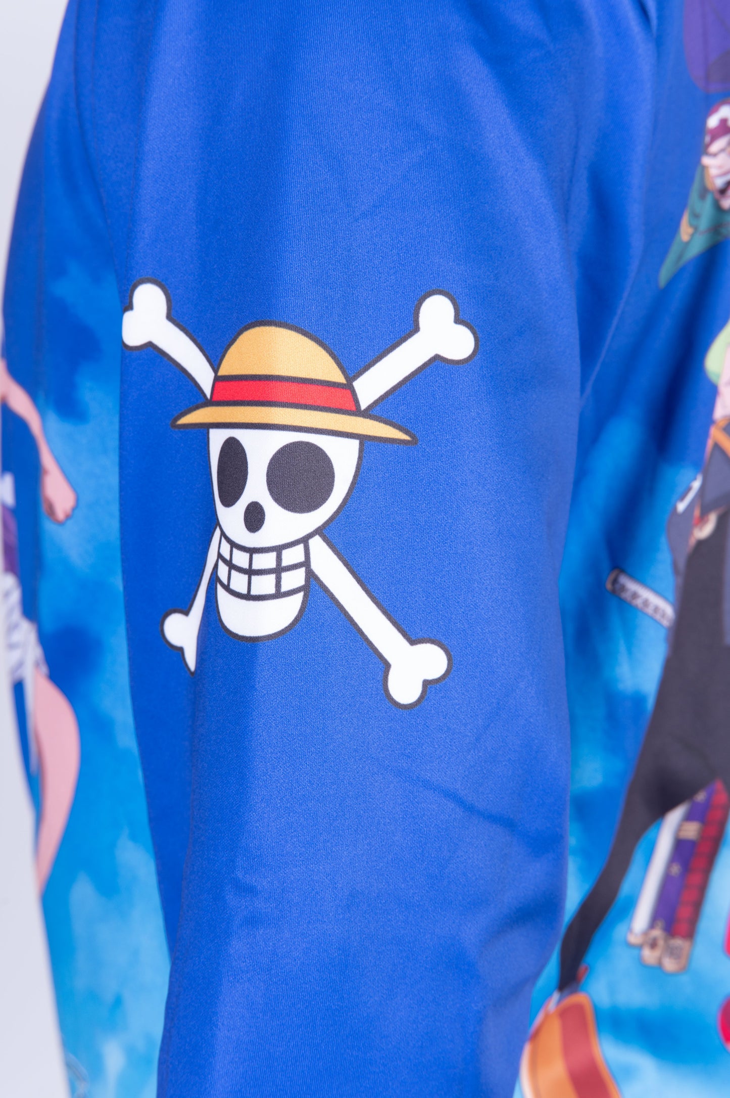 Kapuzenshirt - Einteiler Egghead Luffy und die Mannschaft Blau