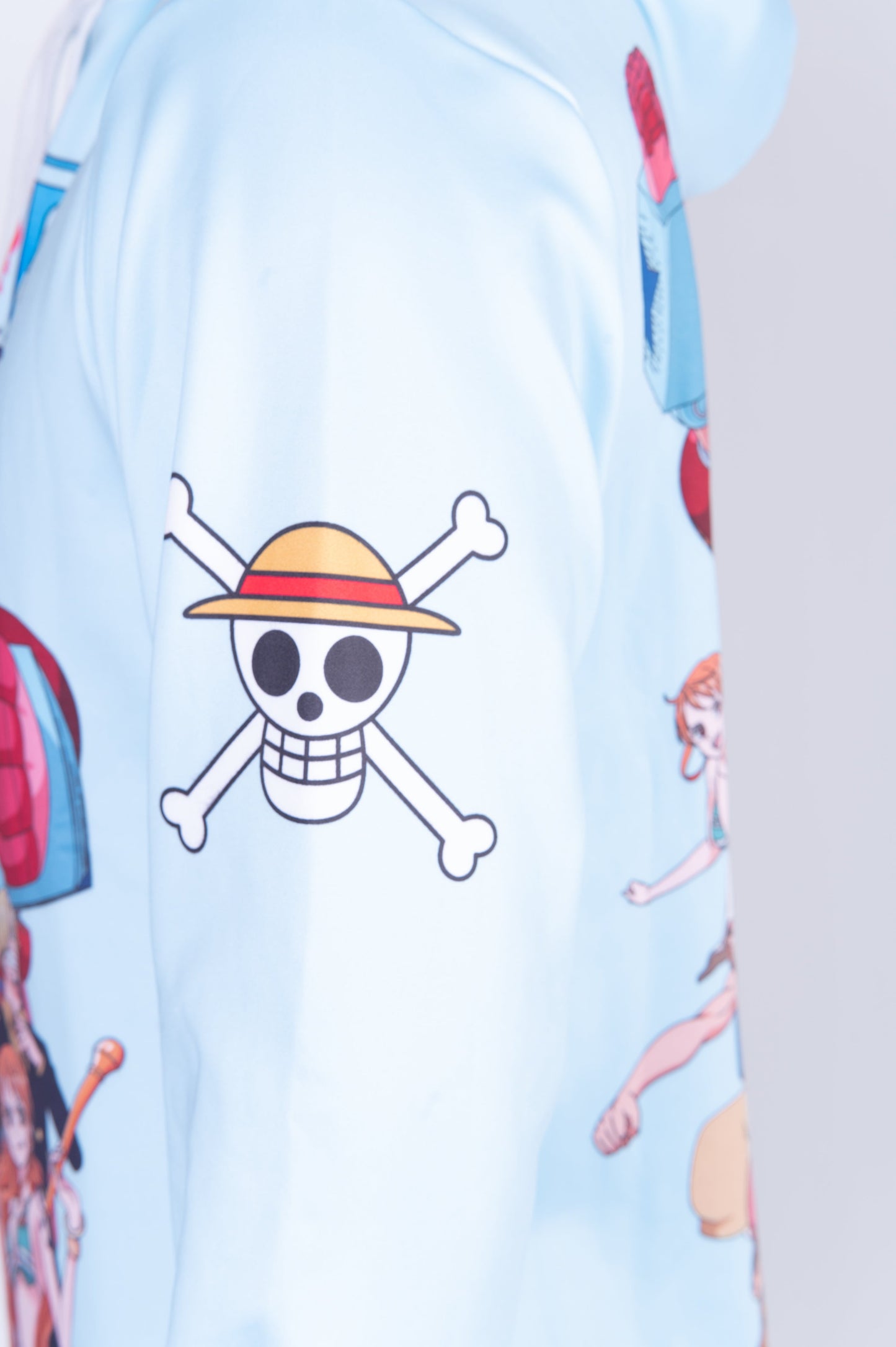Hooded sweatshirt - One-piece fisherman's straw hat crew turquoise
