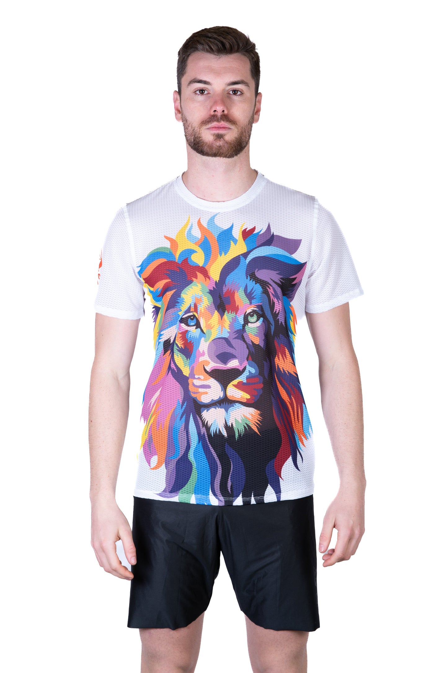 Herren-T-Shirt mit kurzen Ärmeln – Sei ein Löwe