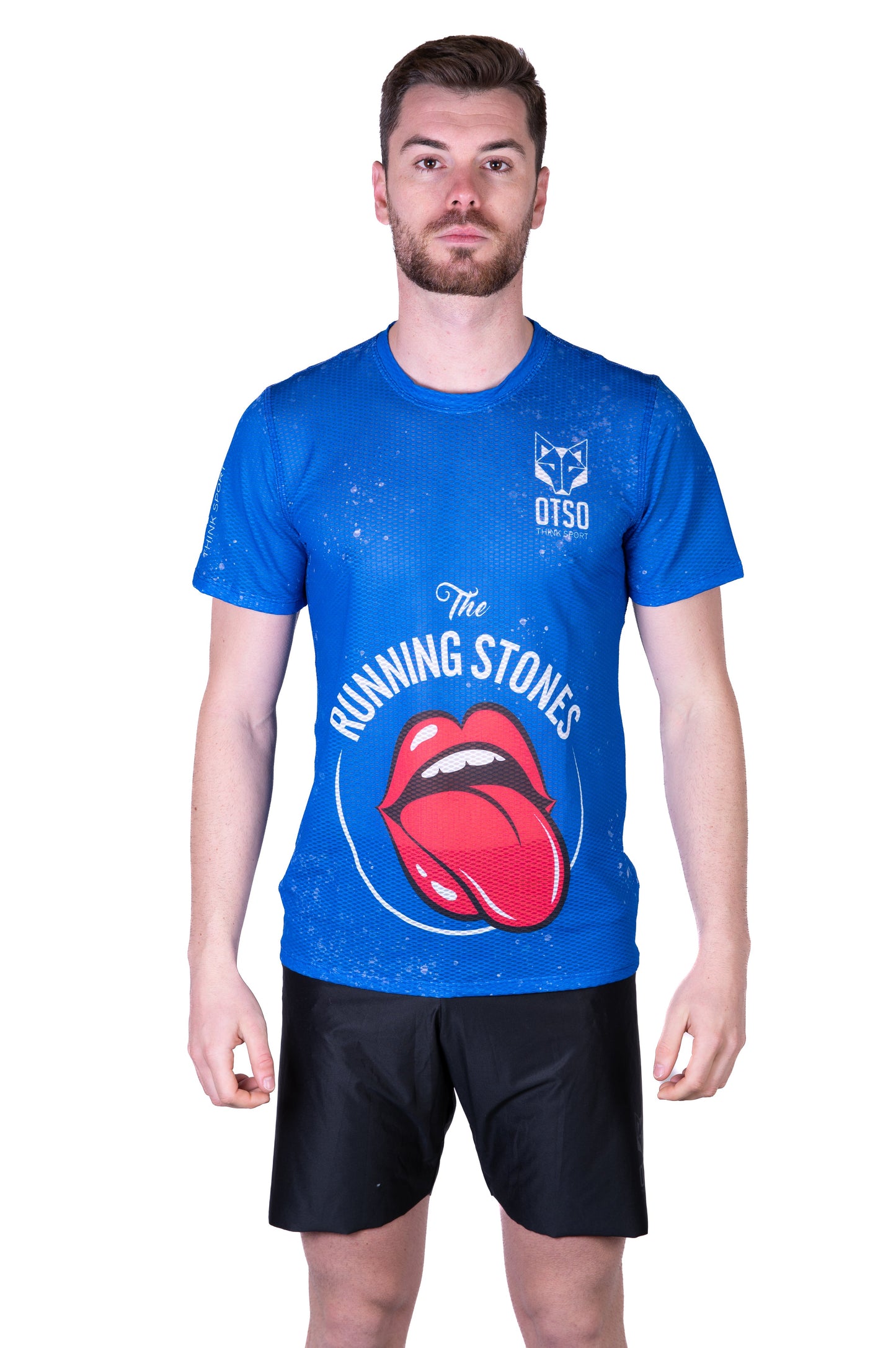 T-Shirt Homme manches courtes - Running Stones Blue