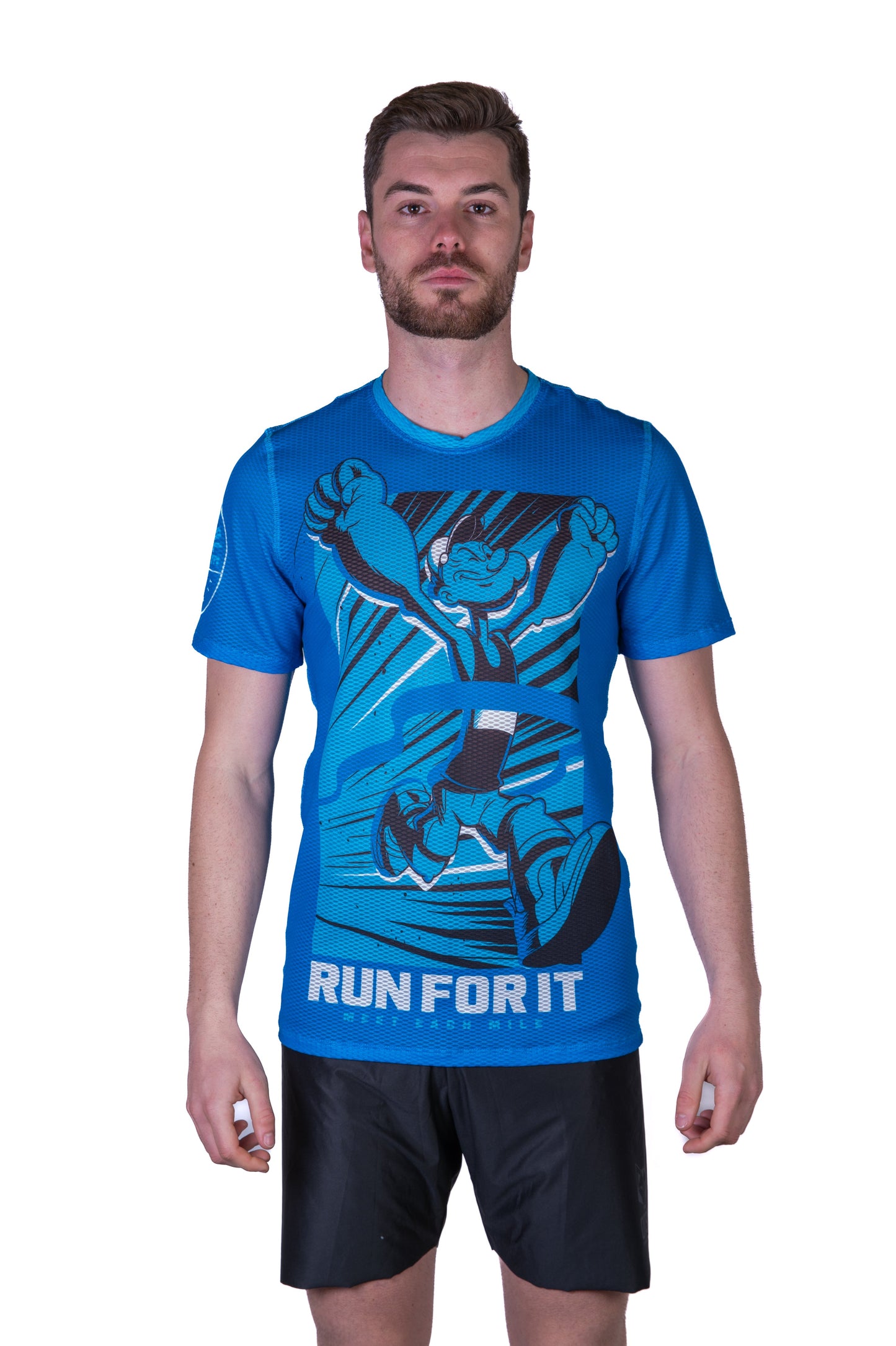 Herren-T-Shirt mit kurzen Ärmeln – Popeye Lauf dafür
