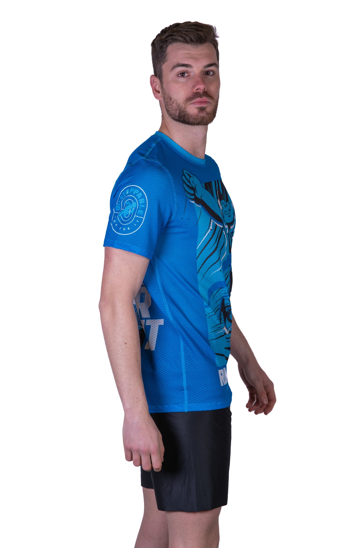 Herren-T-Shirt mit kurzen Ärmeln – Popeye Lauf dafür