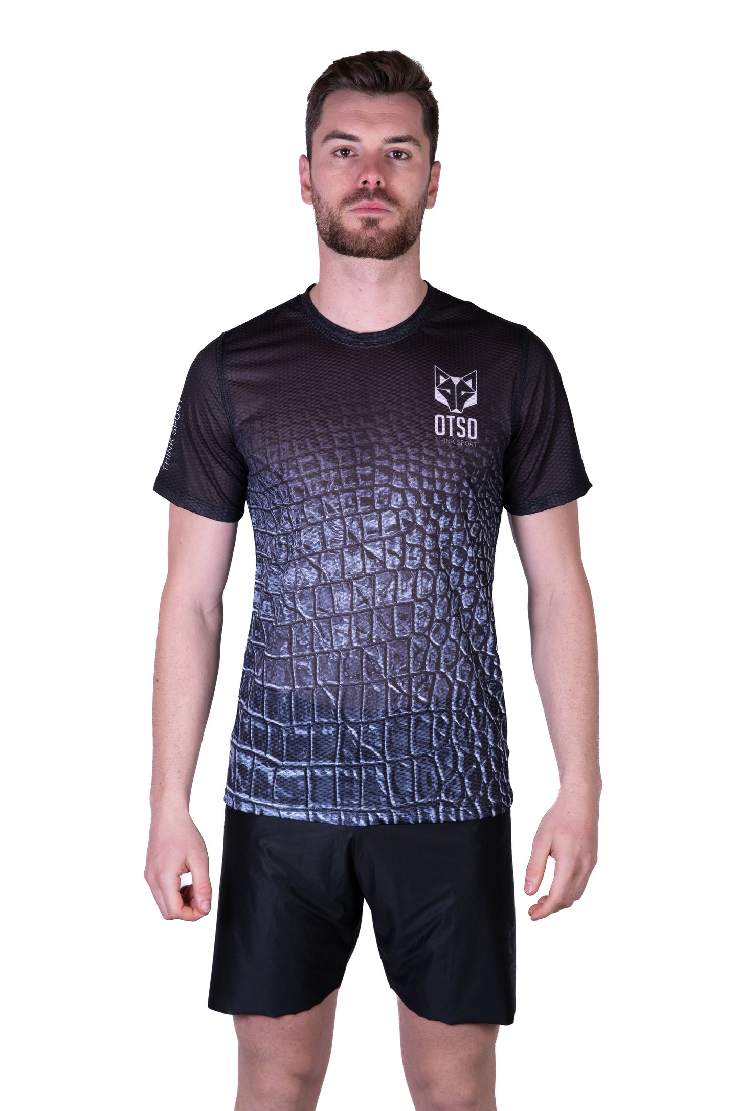 Men's short-sleeve shirt - Black Snake