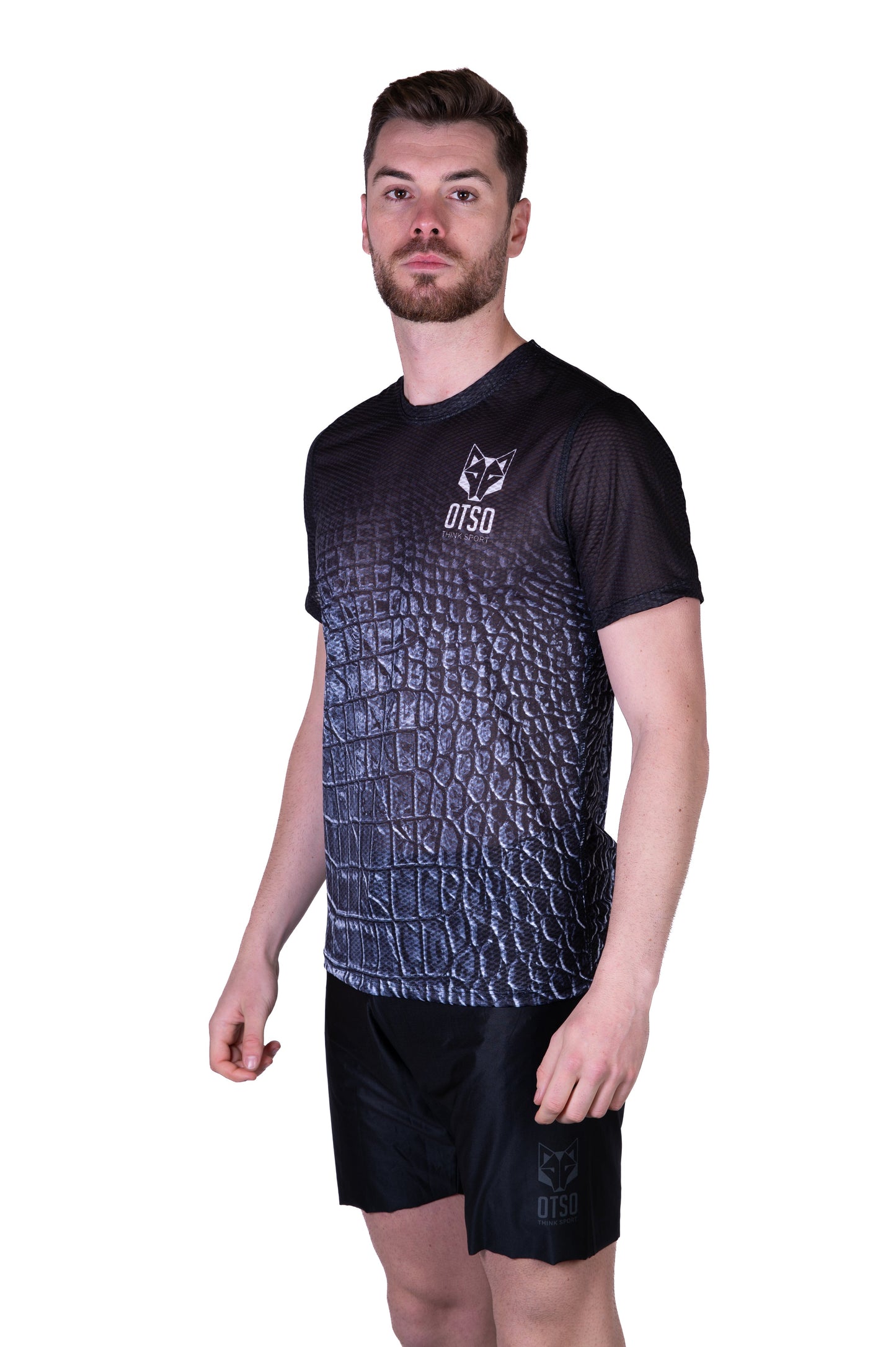 Men's short-sleeve shirt - Black Snake