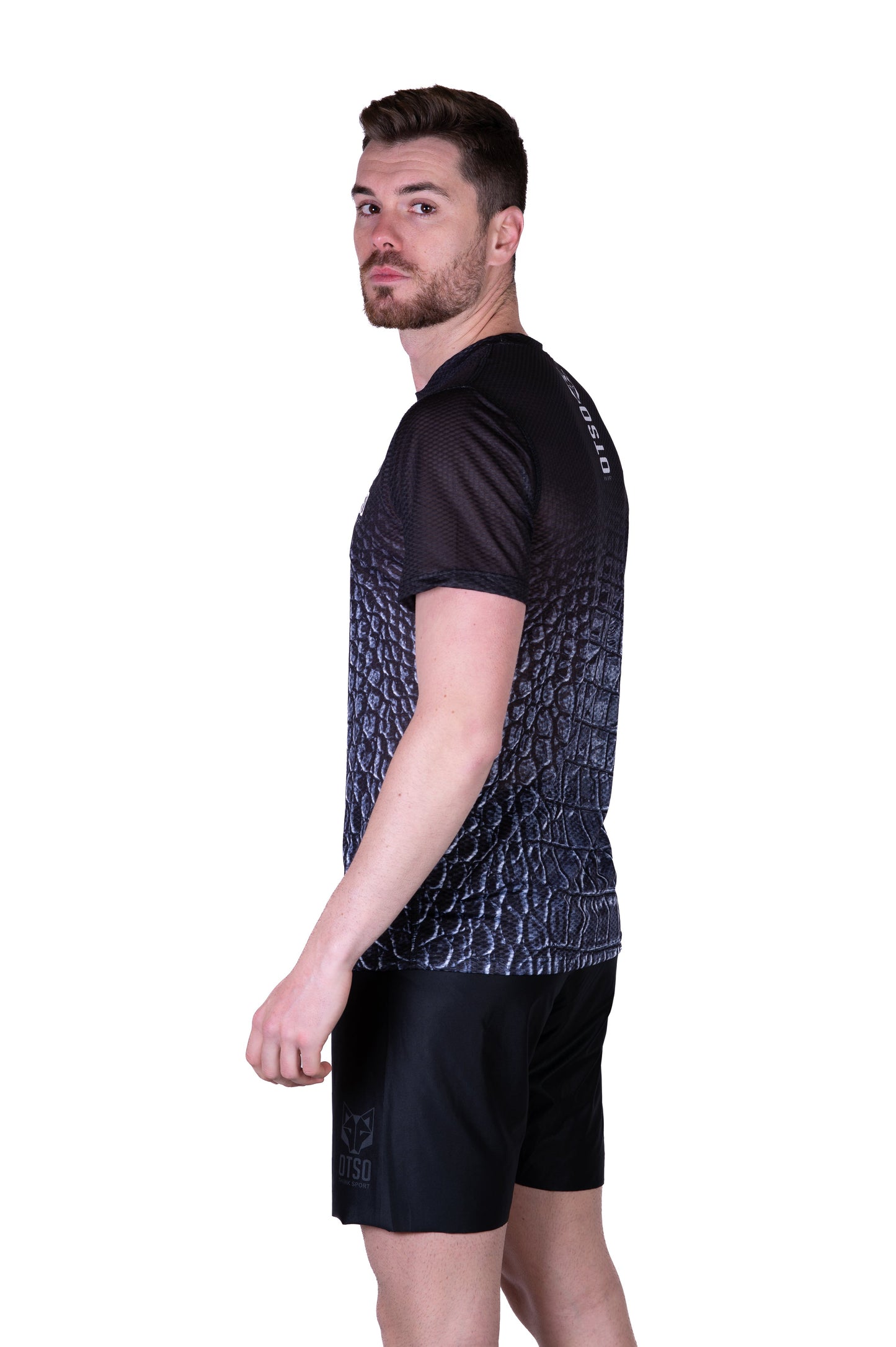 Men's short-sleeve shirt - Black Snake