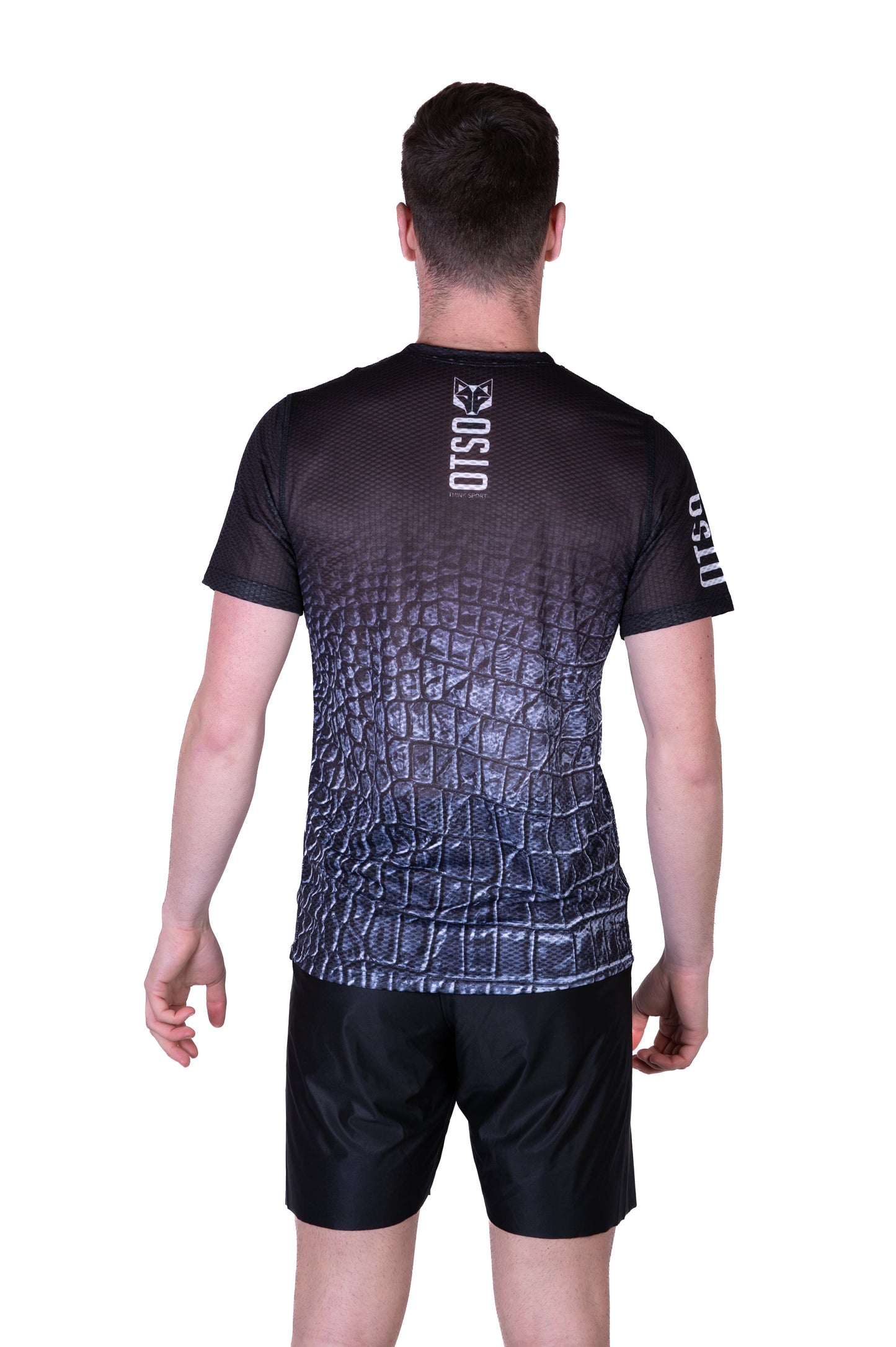 Men's short-sleeve shirt - Black Snake
