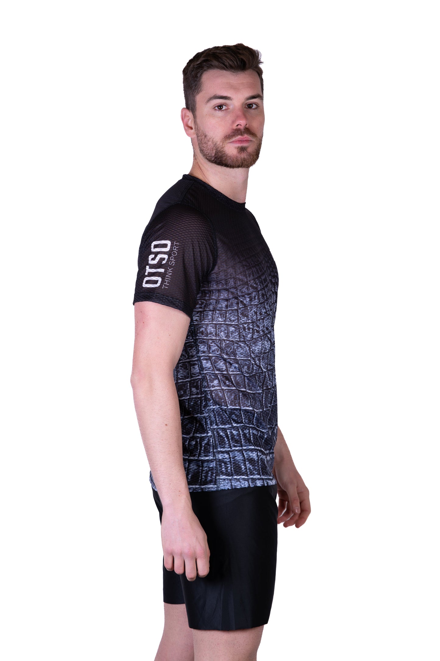 Men's short-sleeve shirt - Black Snake