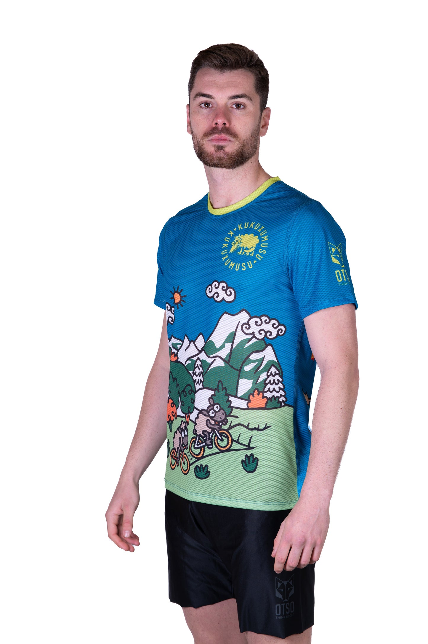 Herren-T-Shirt mit kurzen Ärmeln - Kukuxumusu Fahrrad