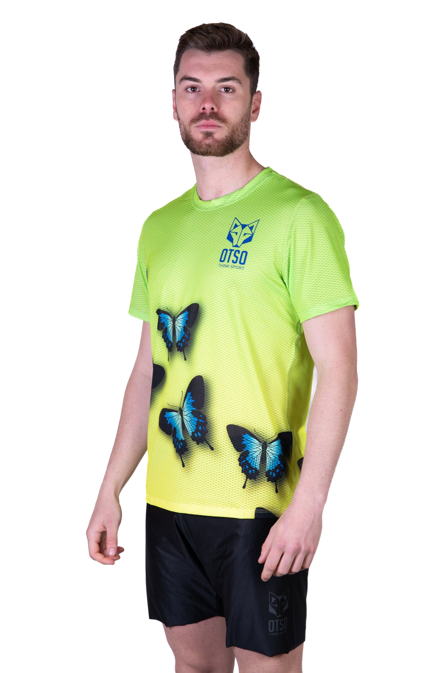 Herren-T-Shirt mit kurzen Ärmeln - Schmetterling