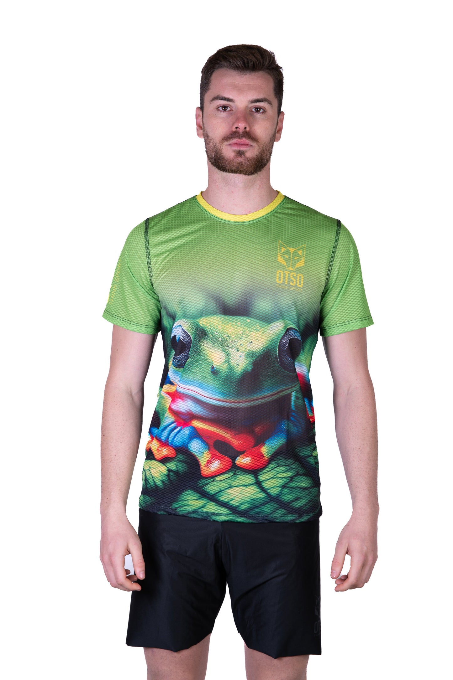 Herren-T-Shirt mit kurzen Ärmeln - Frosch