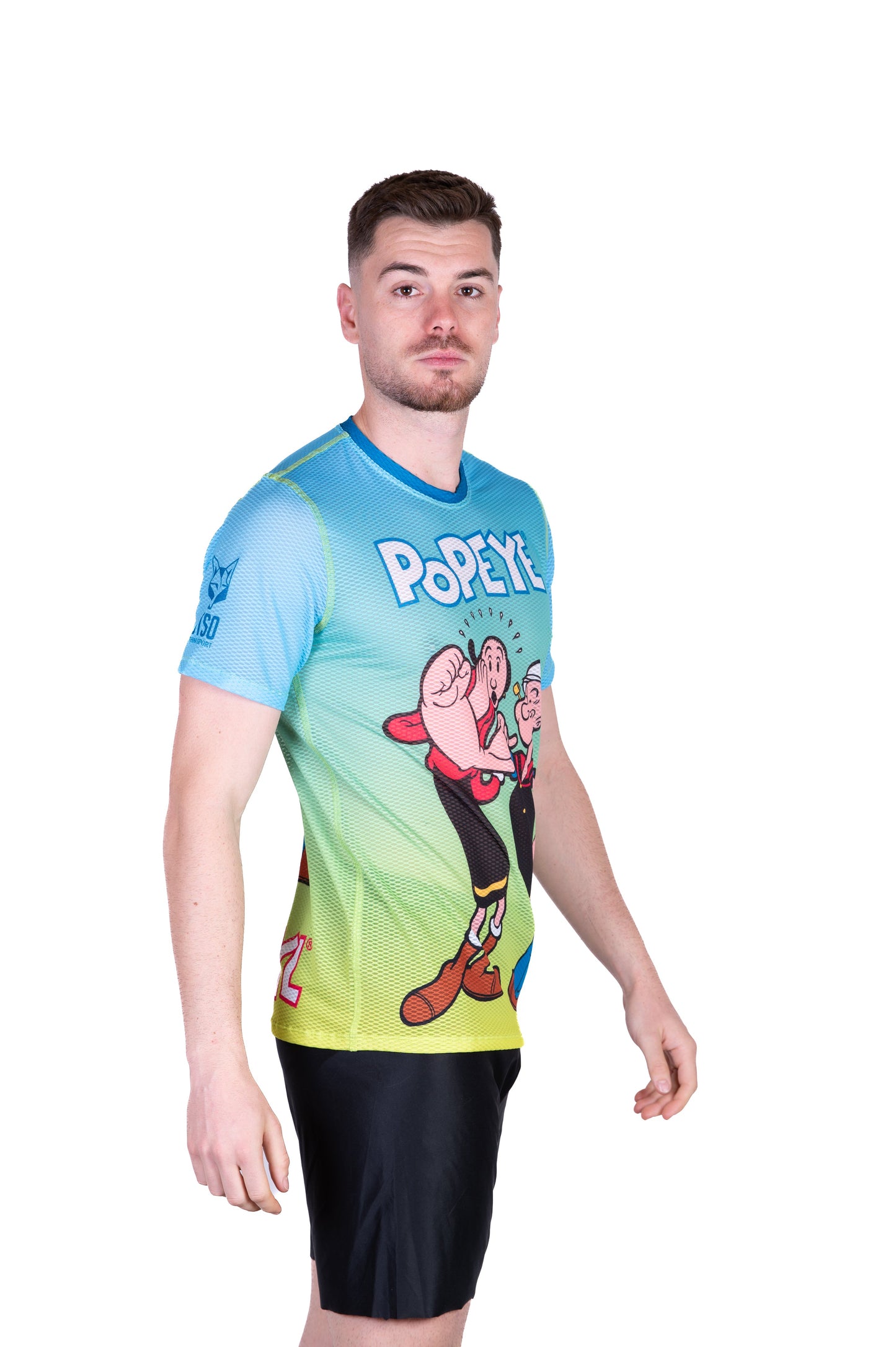 Herren-T-Shirt mit kurzen Ärmeln – Popeye & Olive