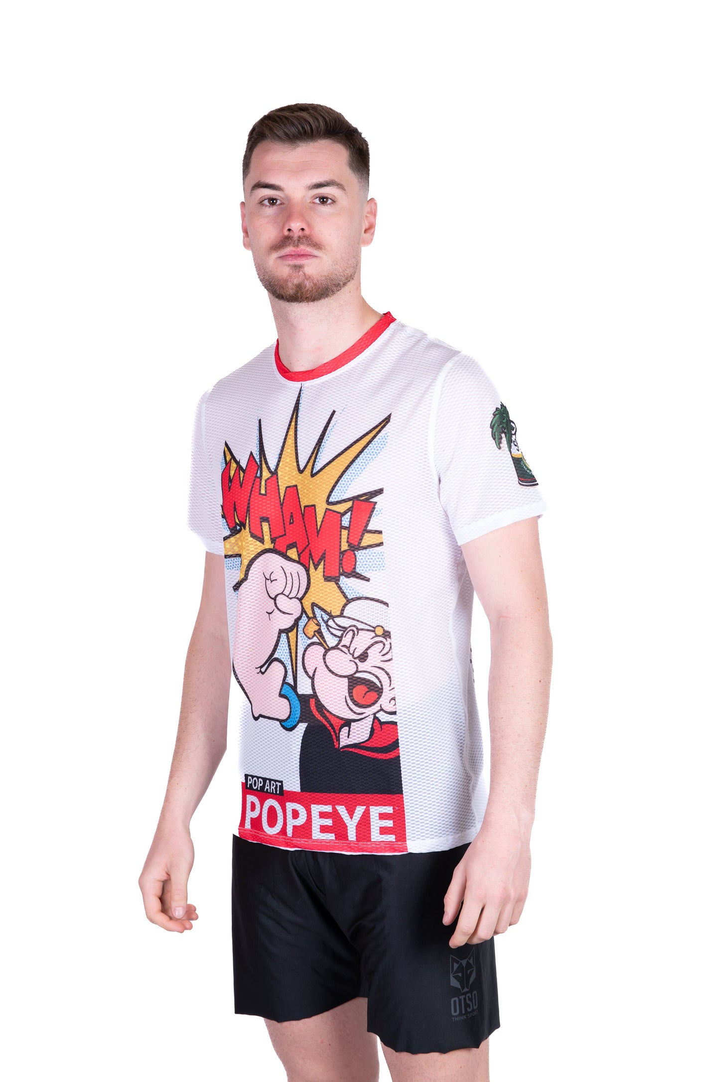 Herren-T-Shirt mit kurzen Ärmeln – Popeye Pop Art