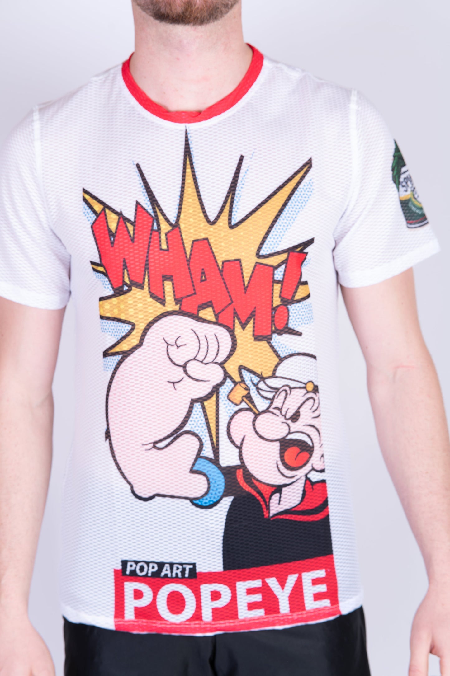 Herren-T-Shirt mit kurzen Ärmeln – Popeye Pop Art