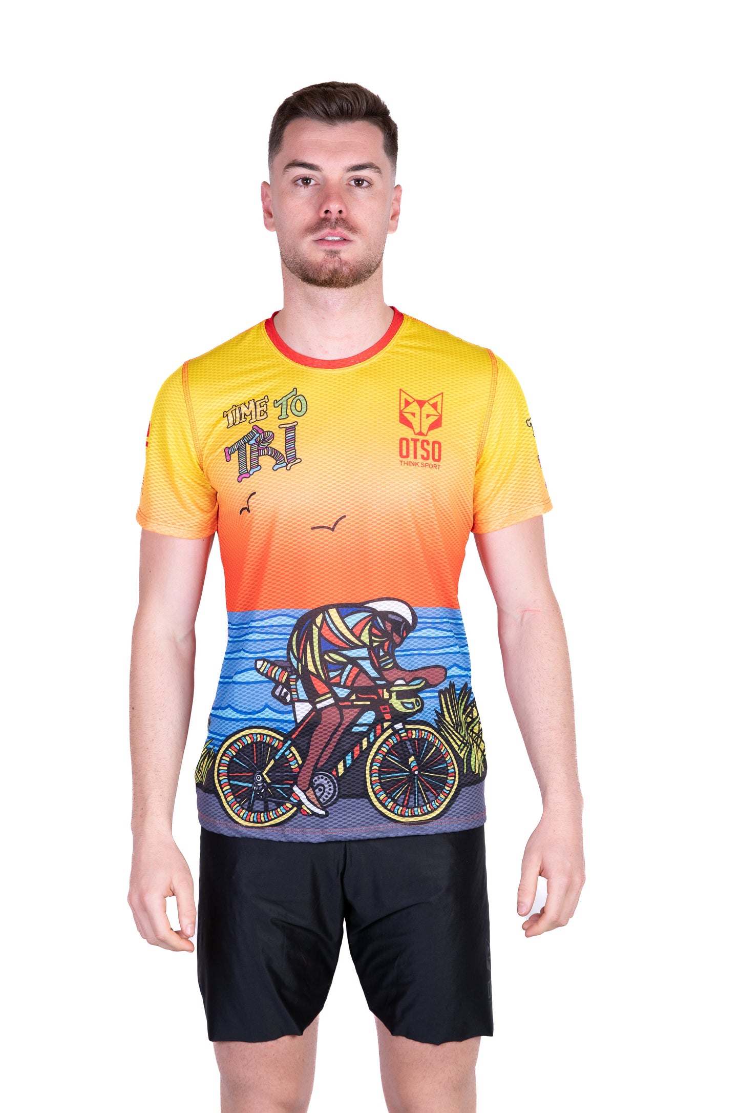 Men's short-sleeve shirt - Time to Tri Bike