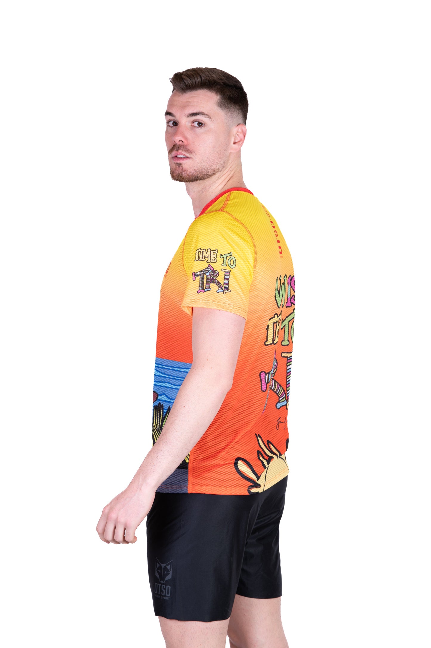 Men's short-sleeve shirt - Time to Tri Bike
