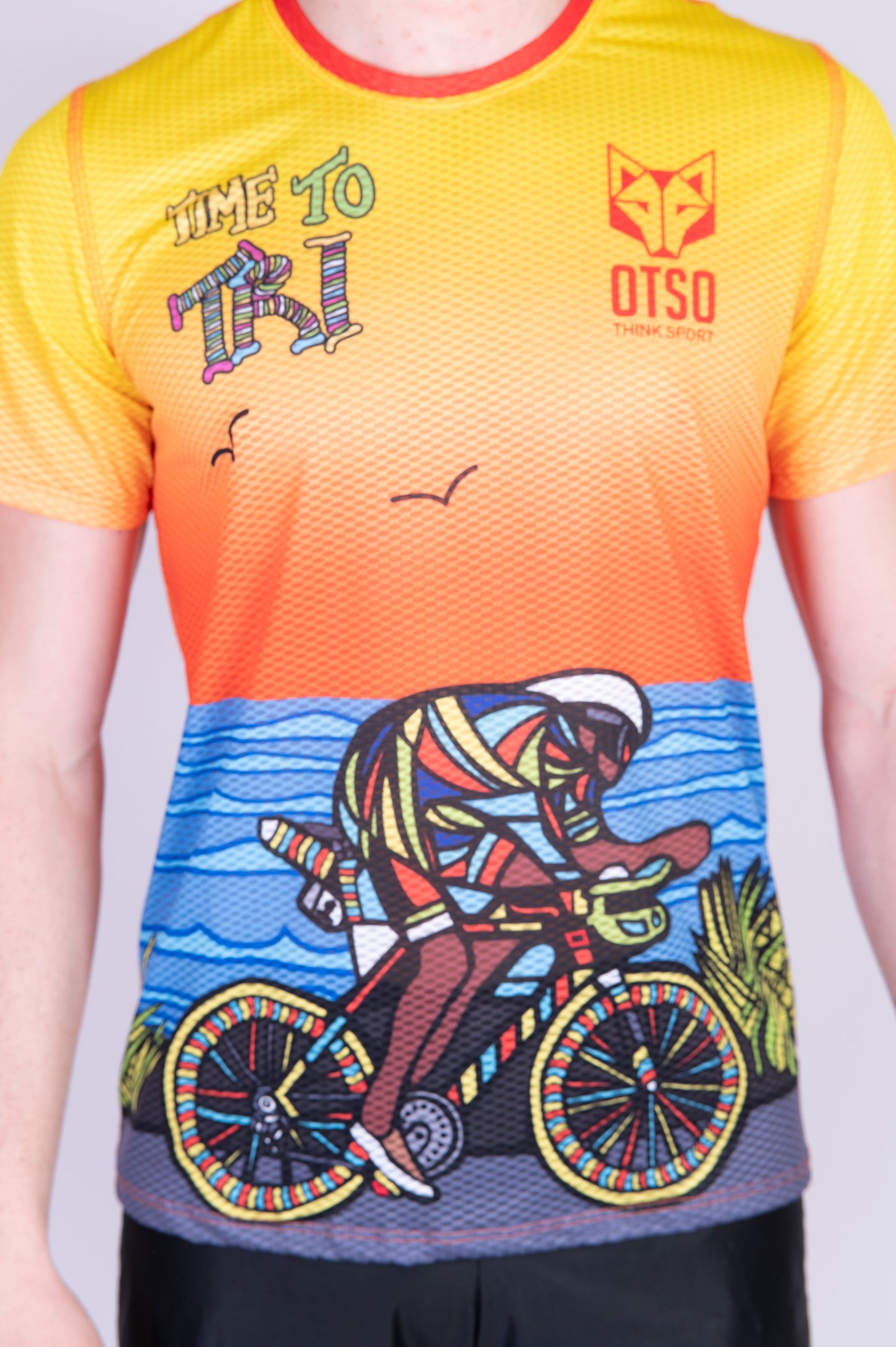 Men's short-sleeve shirt - Time to Tri Bike