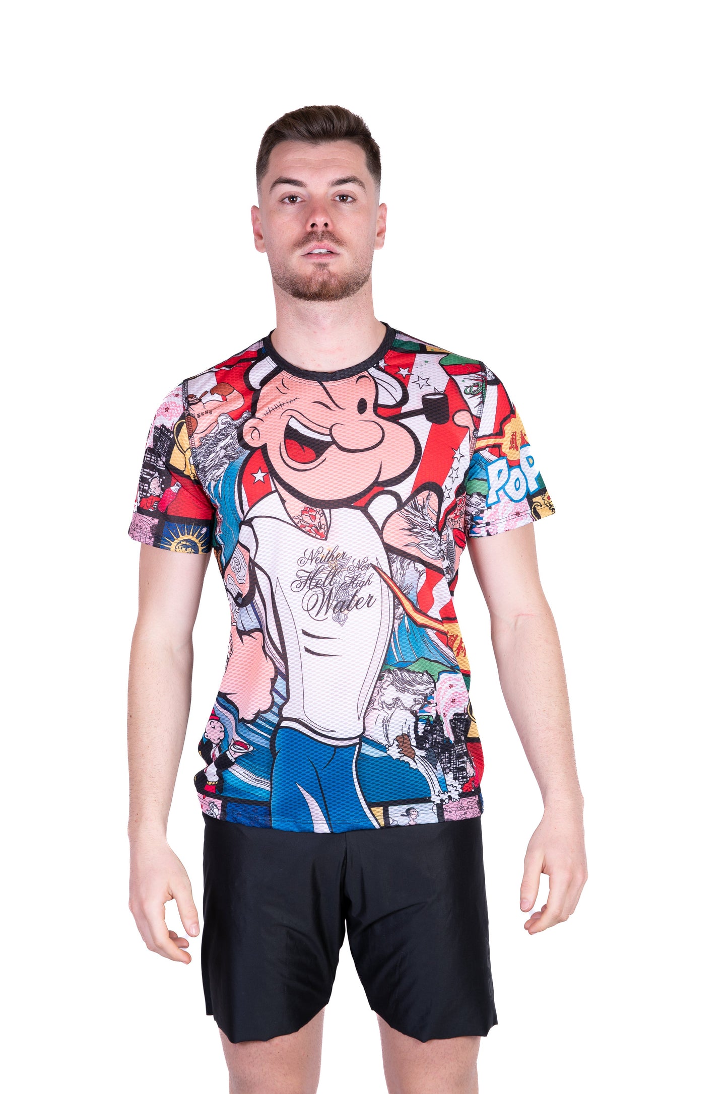 Herren-T-Shirt mit kurzen Ärmeln - Popeye Kunstschau