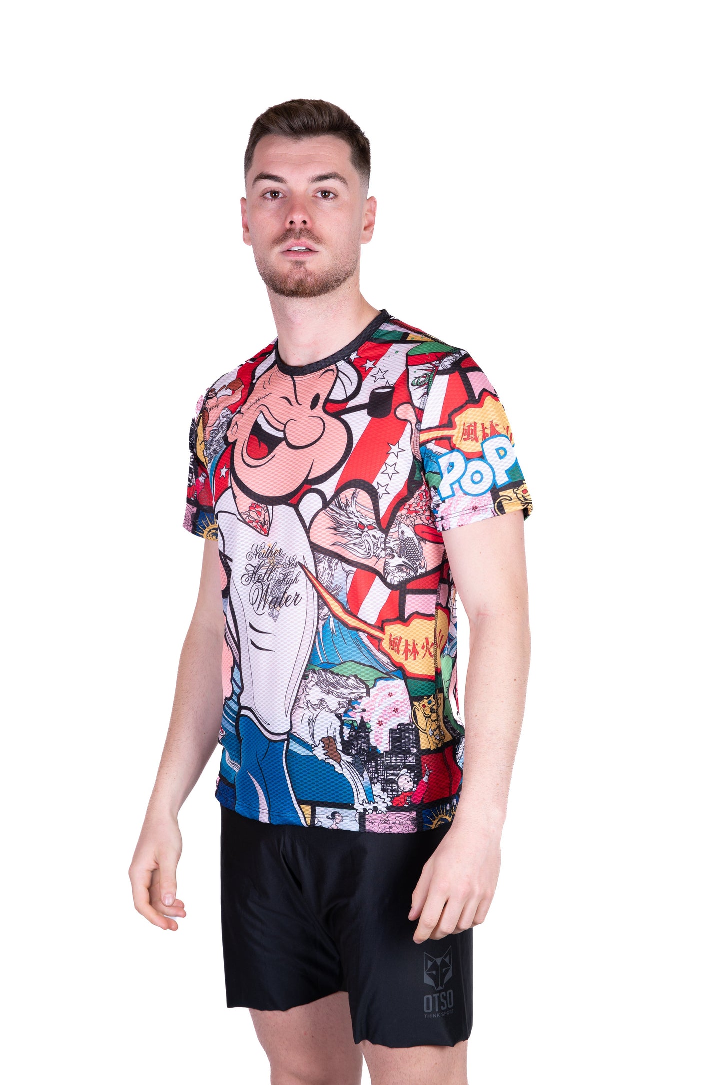 Herren-T-Shirt mit kurzen Ärmeln - Popeye Kunstschau