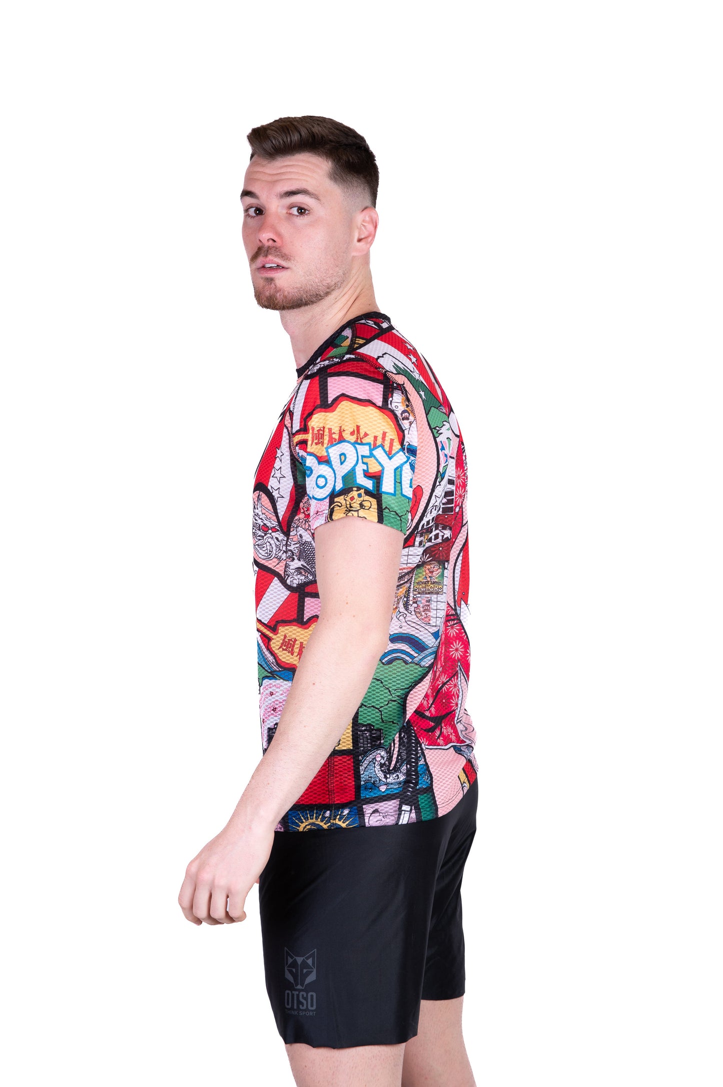Herren-T-Shirt mit kurzen Ärmeln - Popeye Kunstschau