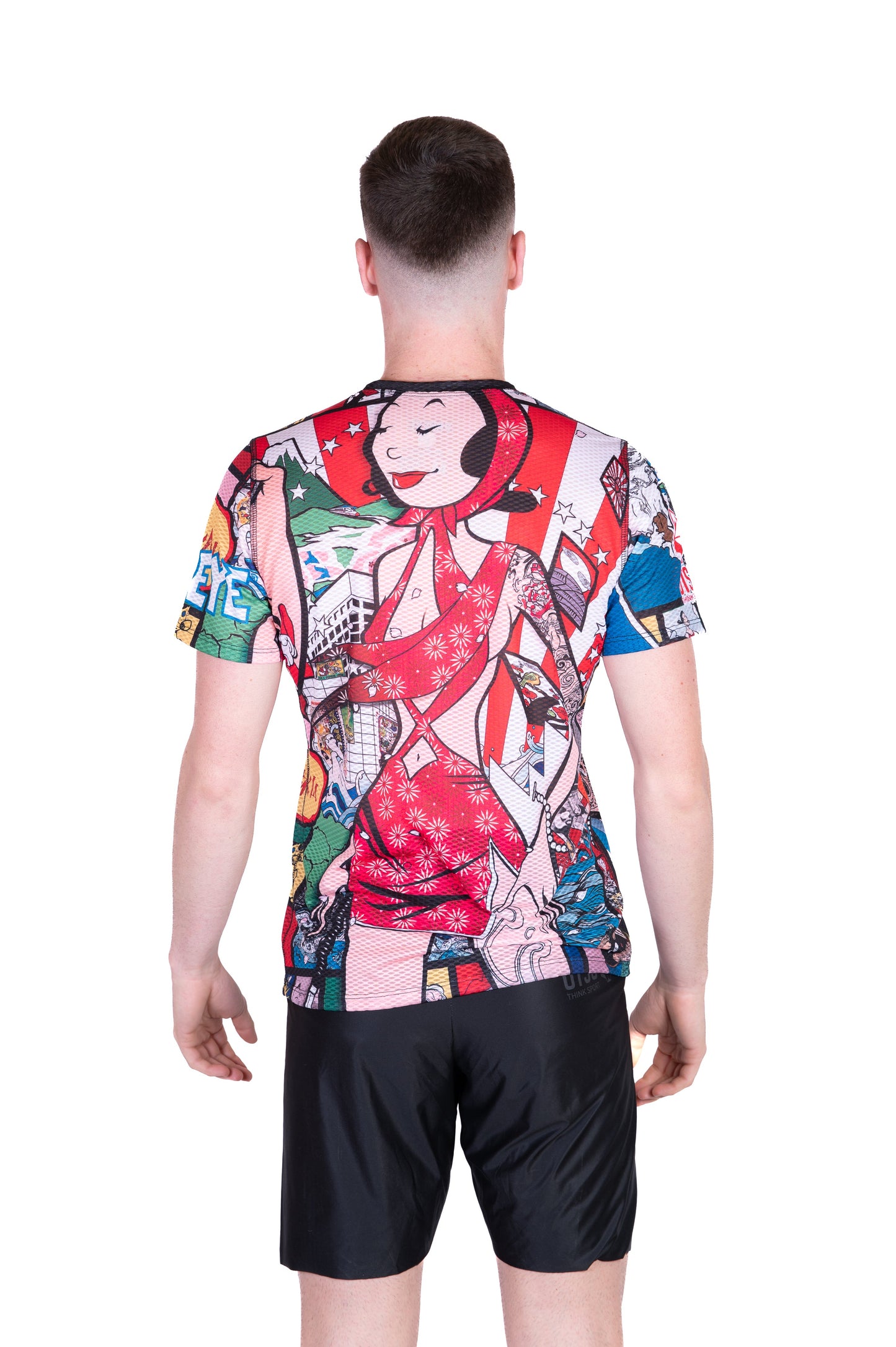 Herren-T-Shirt mit kurzen Ärmeln - Popeye Kunstschau