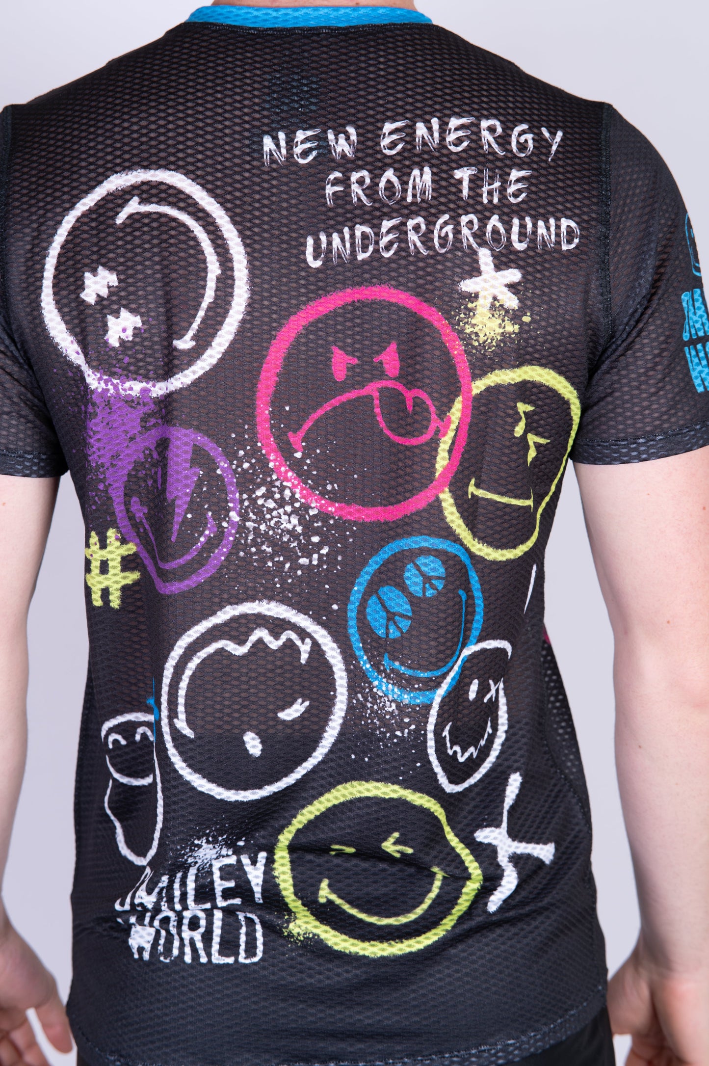 Herren-T-Shirt mit kurzen Ärmeln – Smiley-Fest