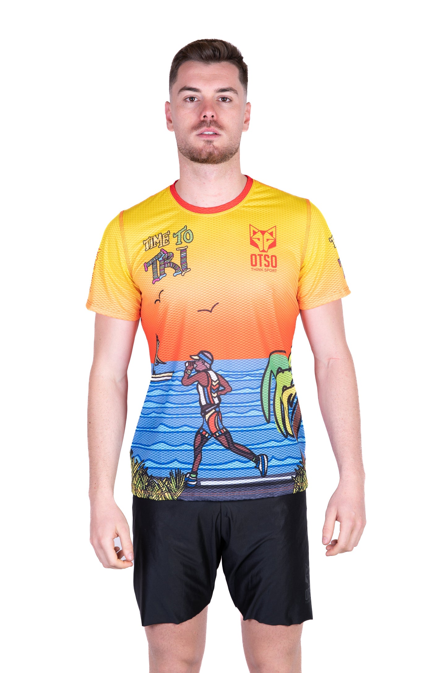 Men's short-sleeve shirt - Time to Tri Run