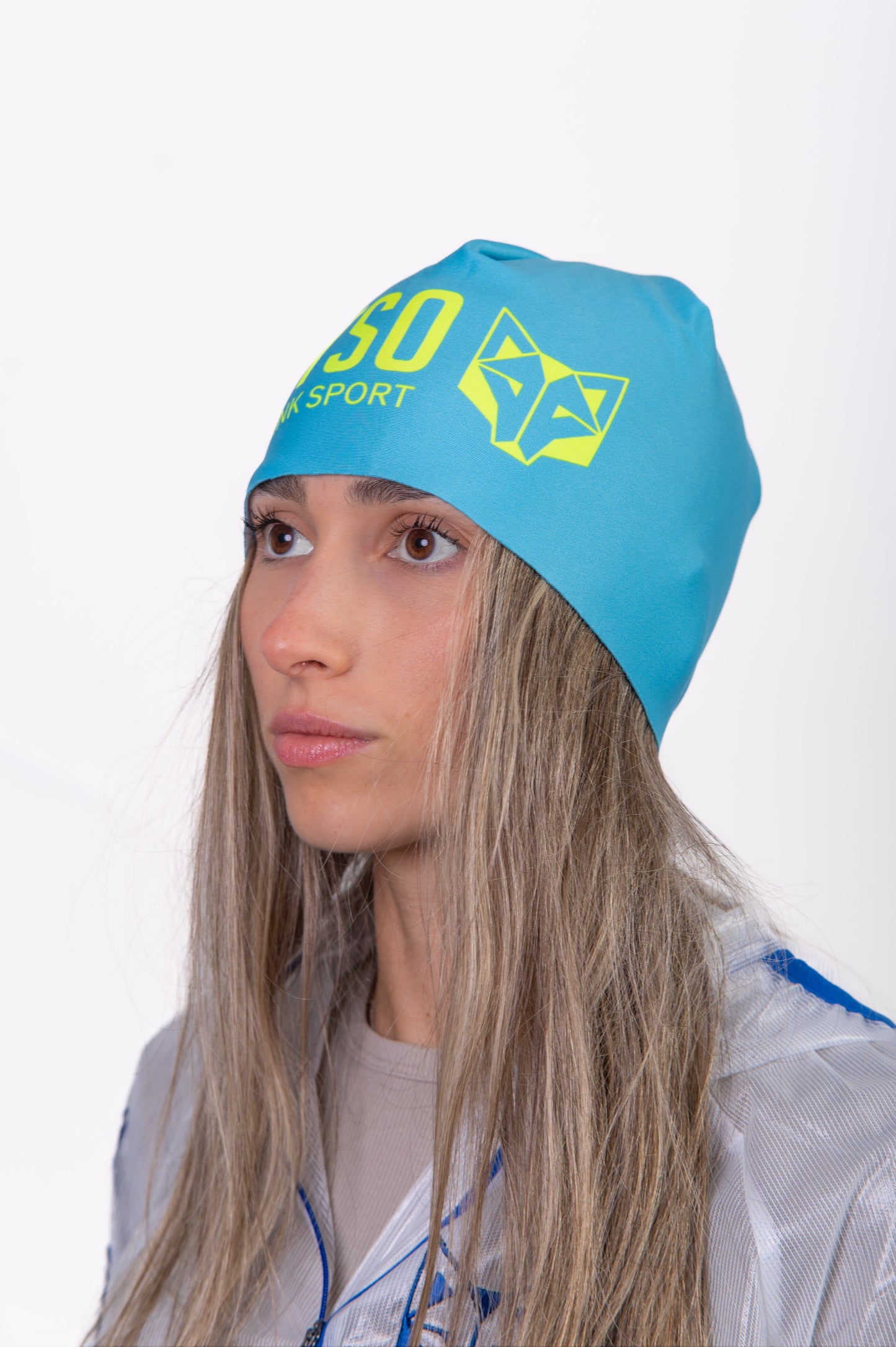 Hat - Light Blue & Bright Yellow