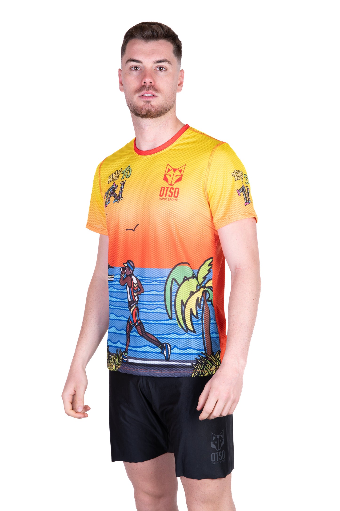 Men's short-sleeve shirt - Time to Tri Run