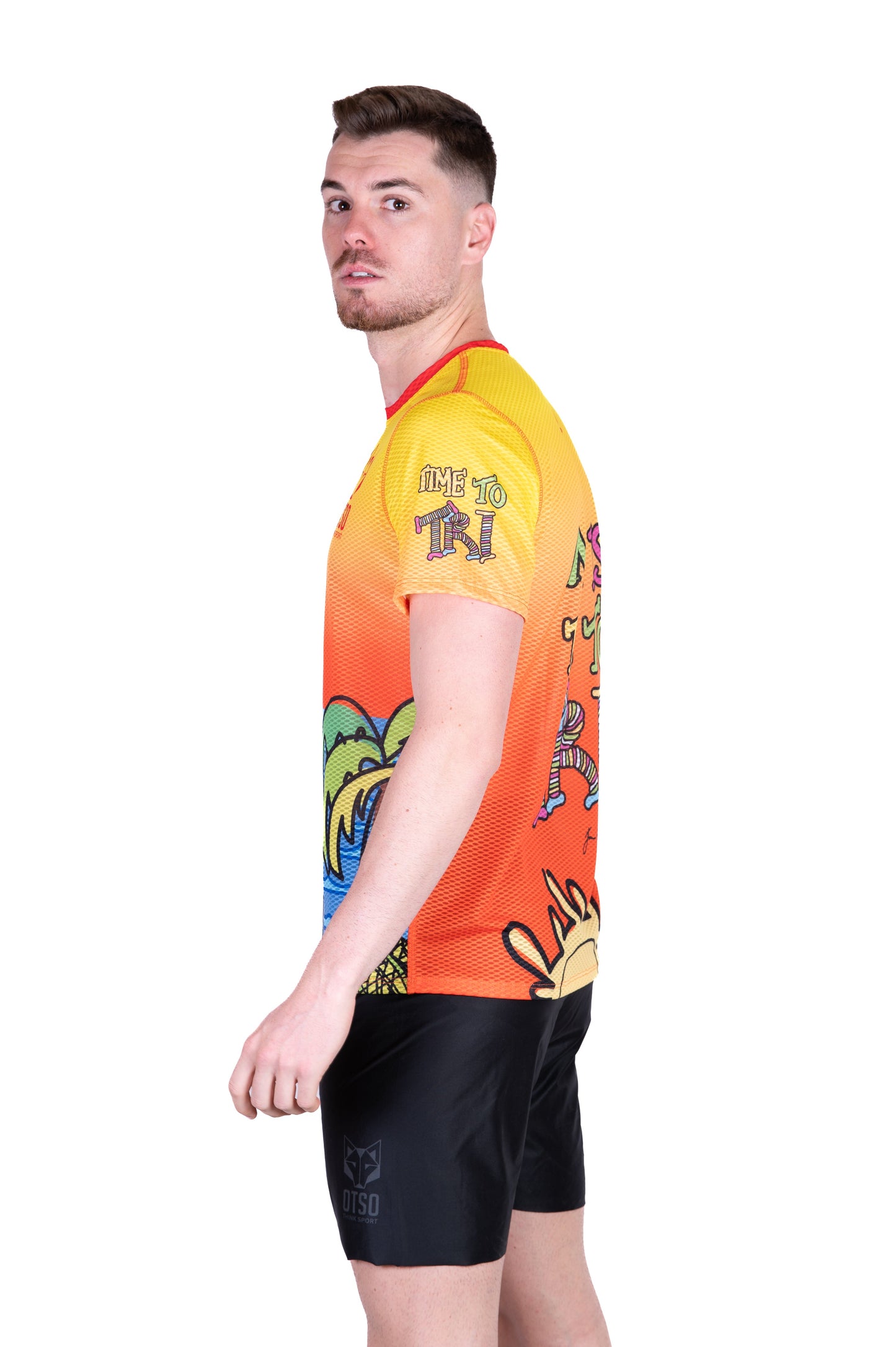 Men's short-sleeve shirt - Time to Tri Run