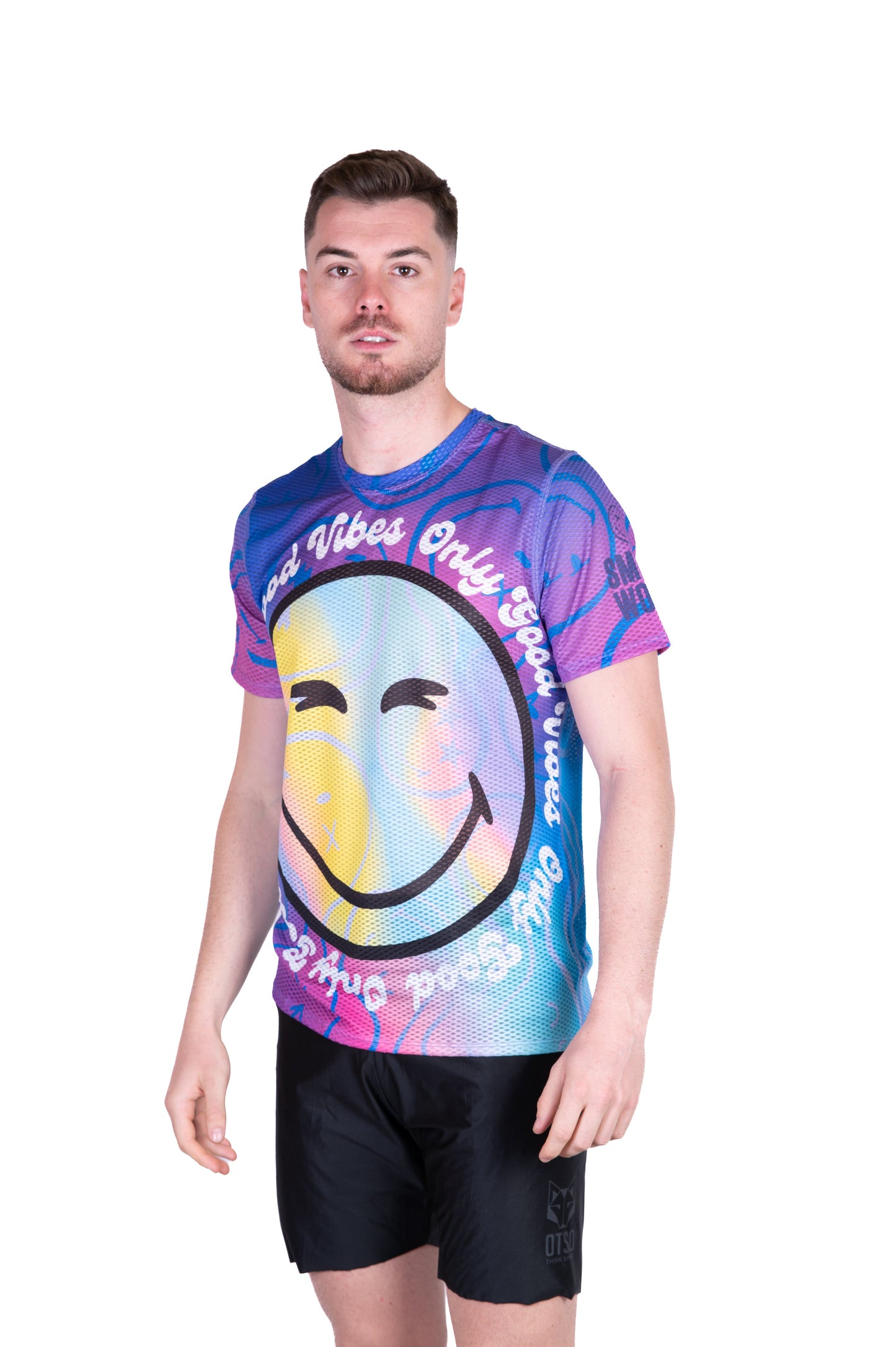 Herren-T-Shirt mit kurzen Ärmeln – SmileyWorld Stimmung