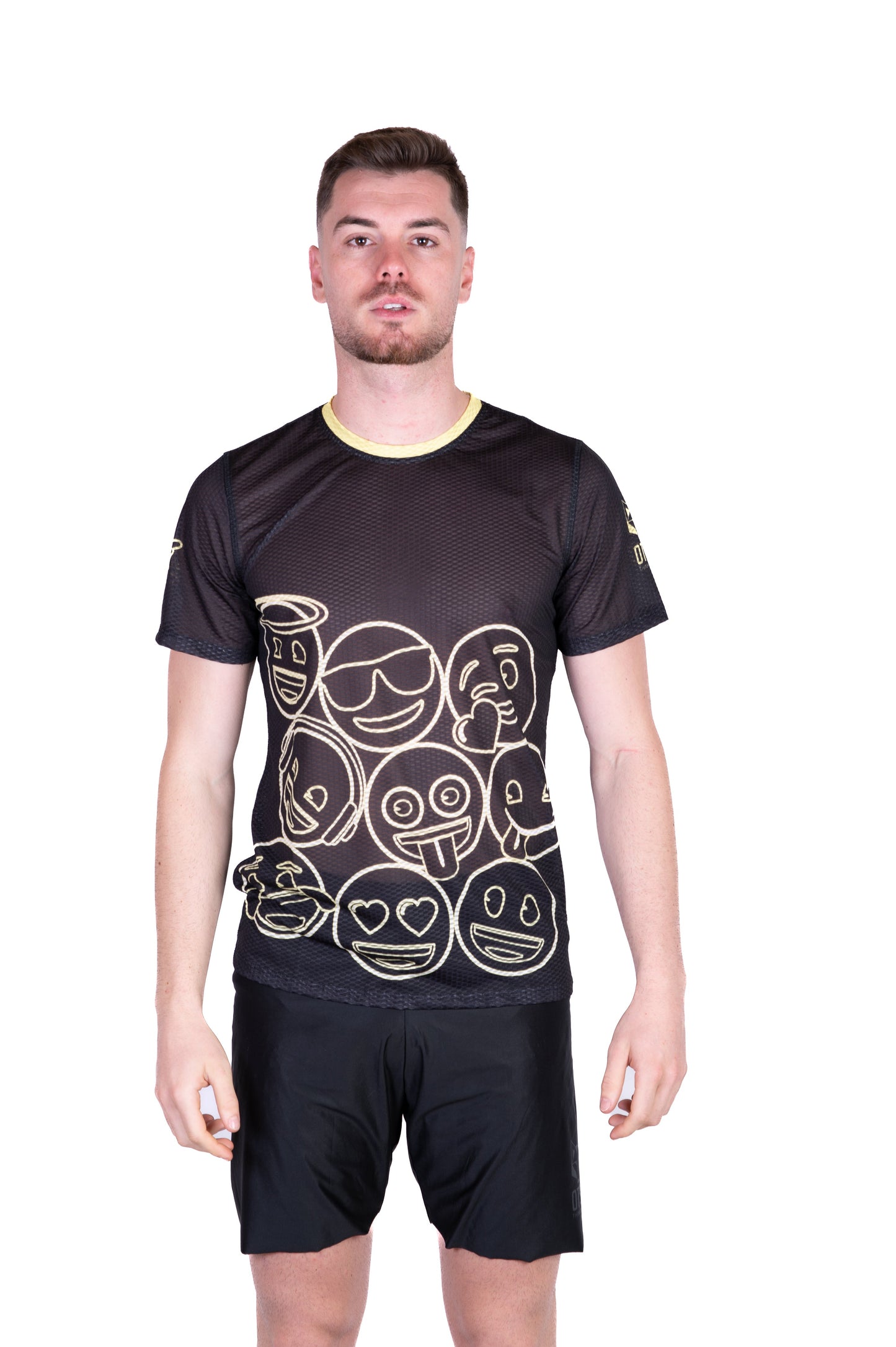 Men's Shirt - Neon Face Symbols