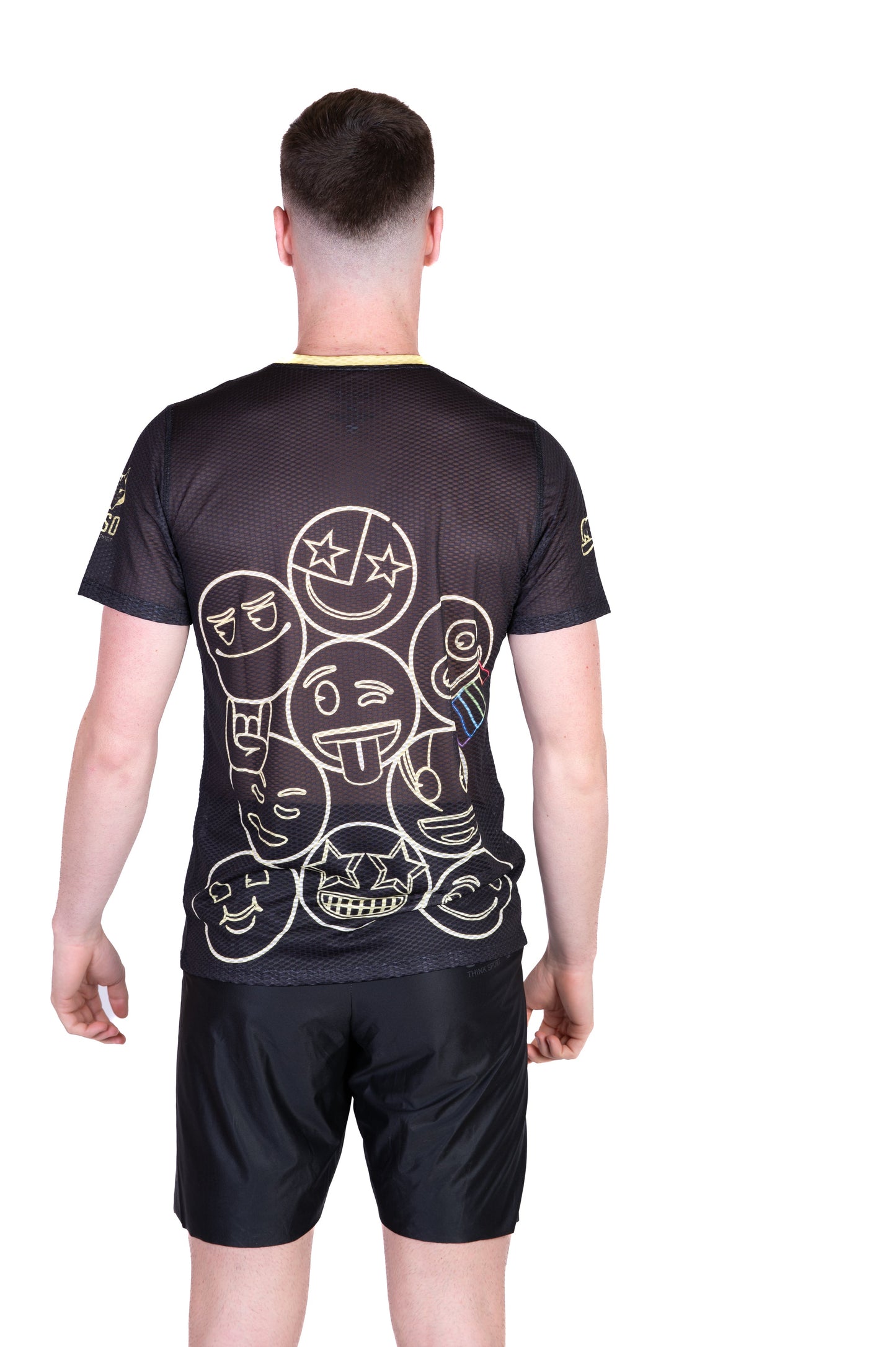 T-Shirt Homme - Emoji Neon Faces
