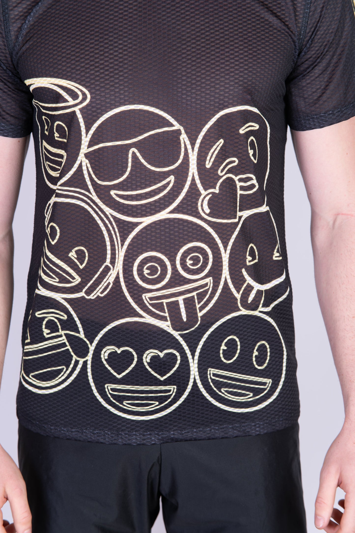 T-Shirt Homme - Emoji Neon Faces