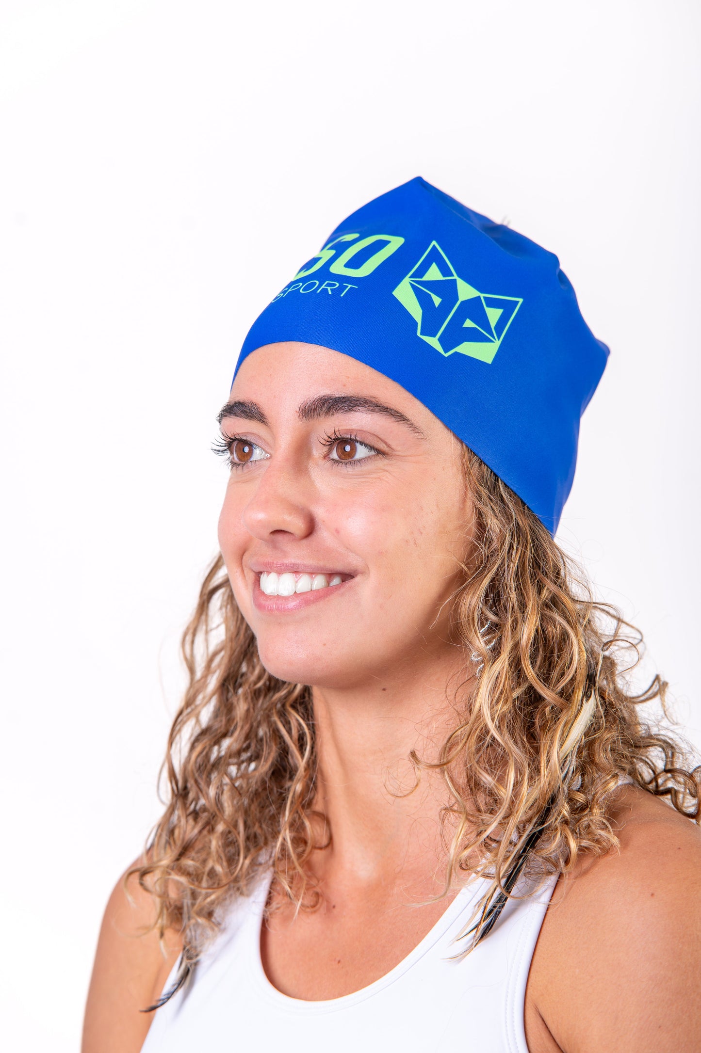 Cuffia - Blu Elettrico e Verde Fluorescente