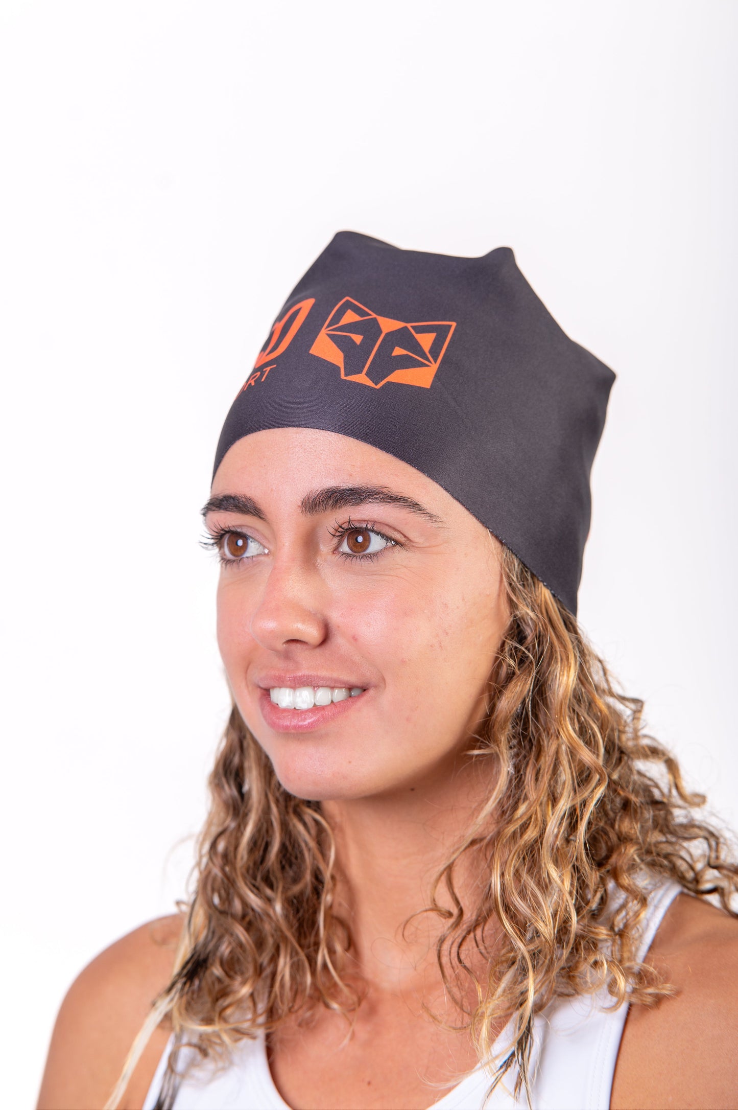 Hat - Black & Bright Orange