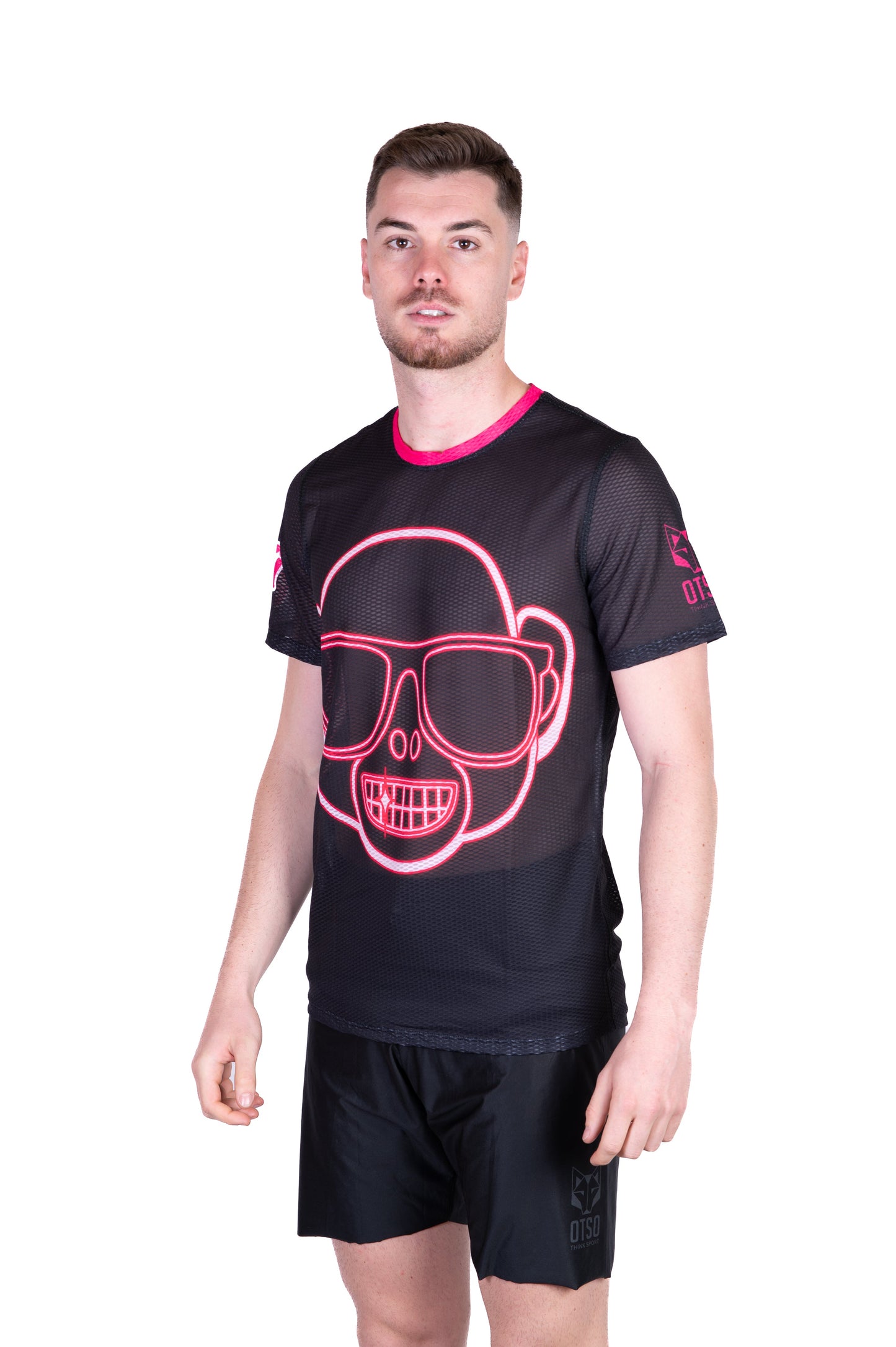 T-Shirt Homme manches courtes - Emoji Monkey Neon