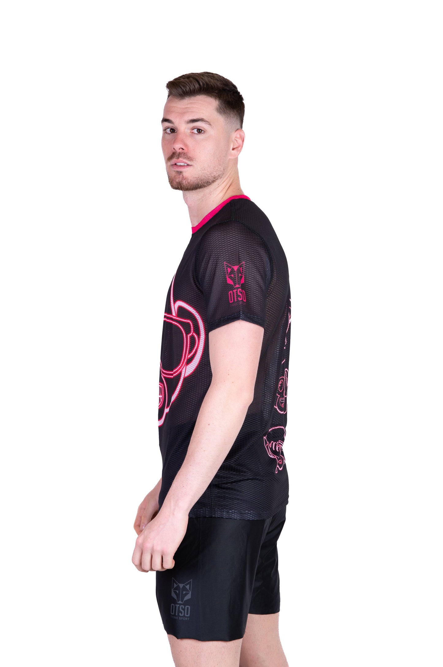 Maglietta uomo maniche corte - Scimmia Emoji Neon