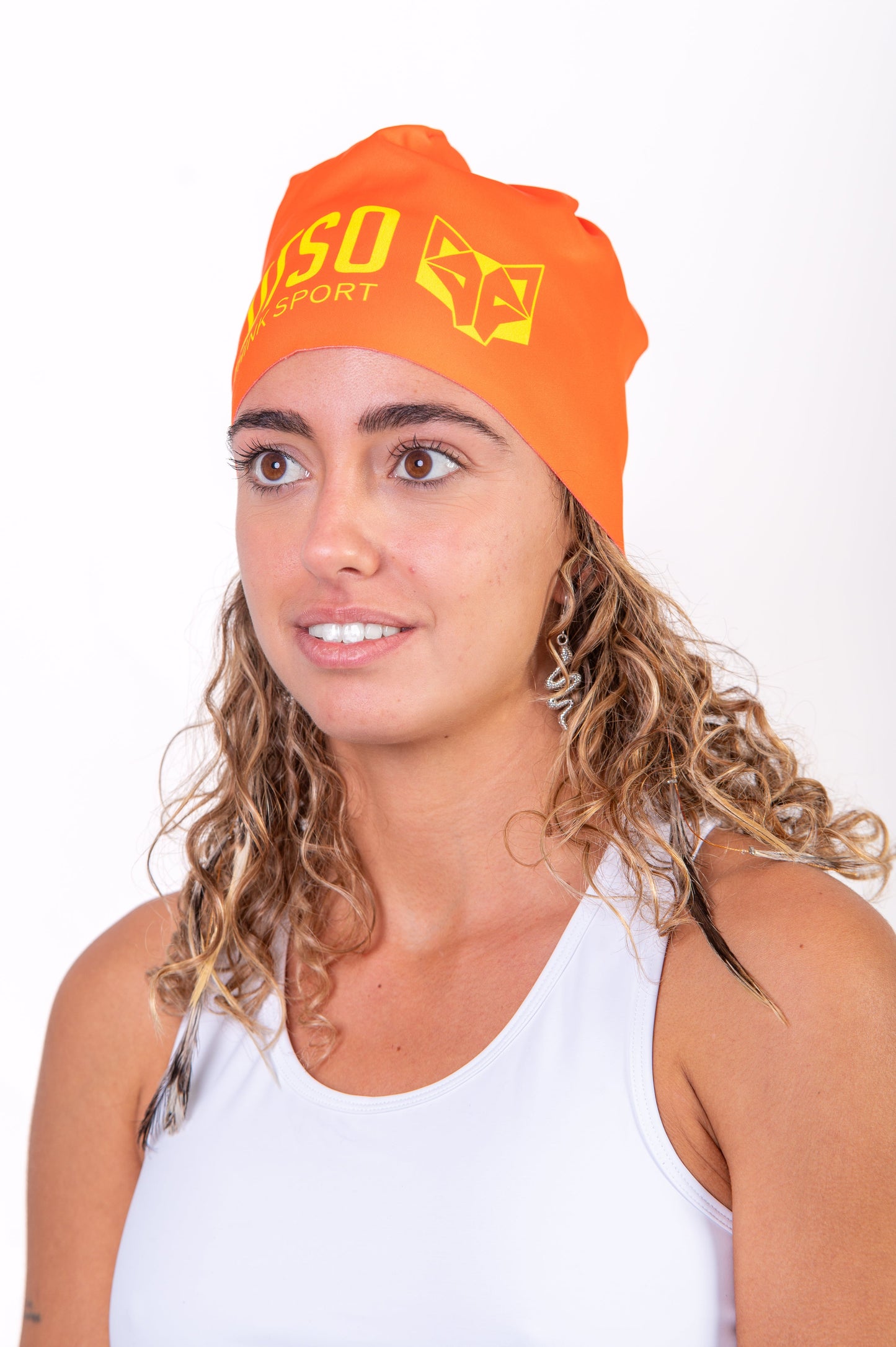 Hat - Bright Orange & Bright Yellow